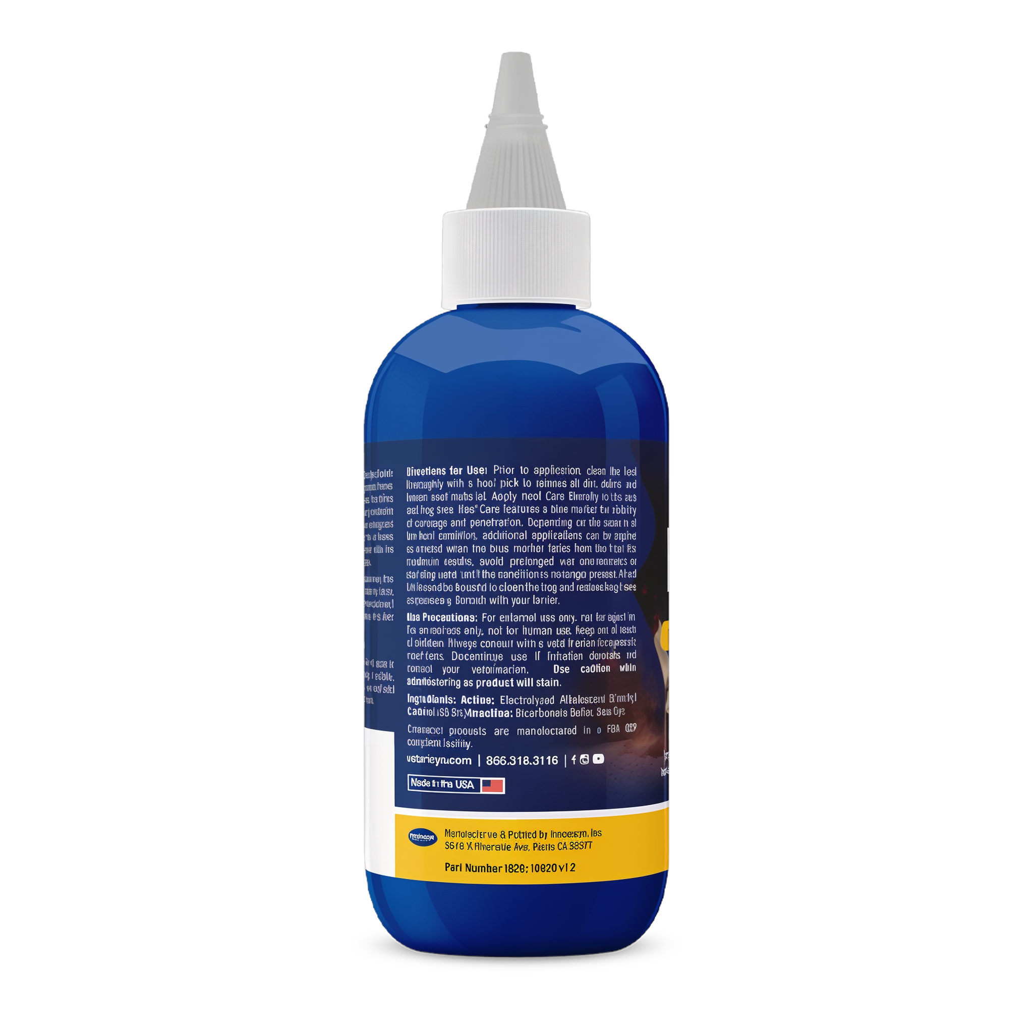 Vetericyn Mobility Hoof Care back label with ingredients