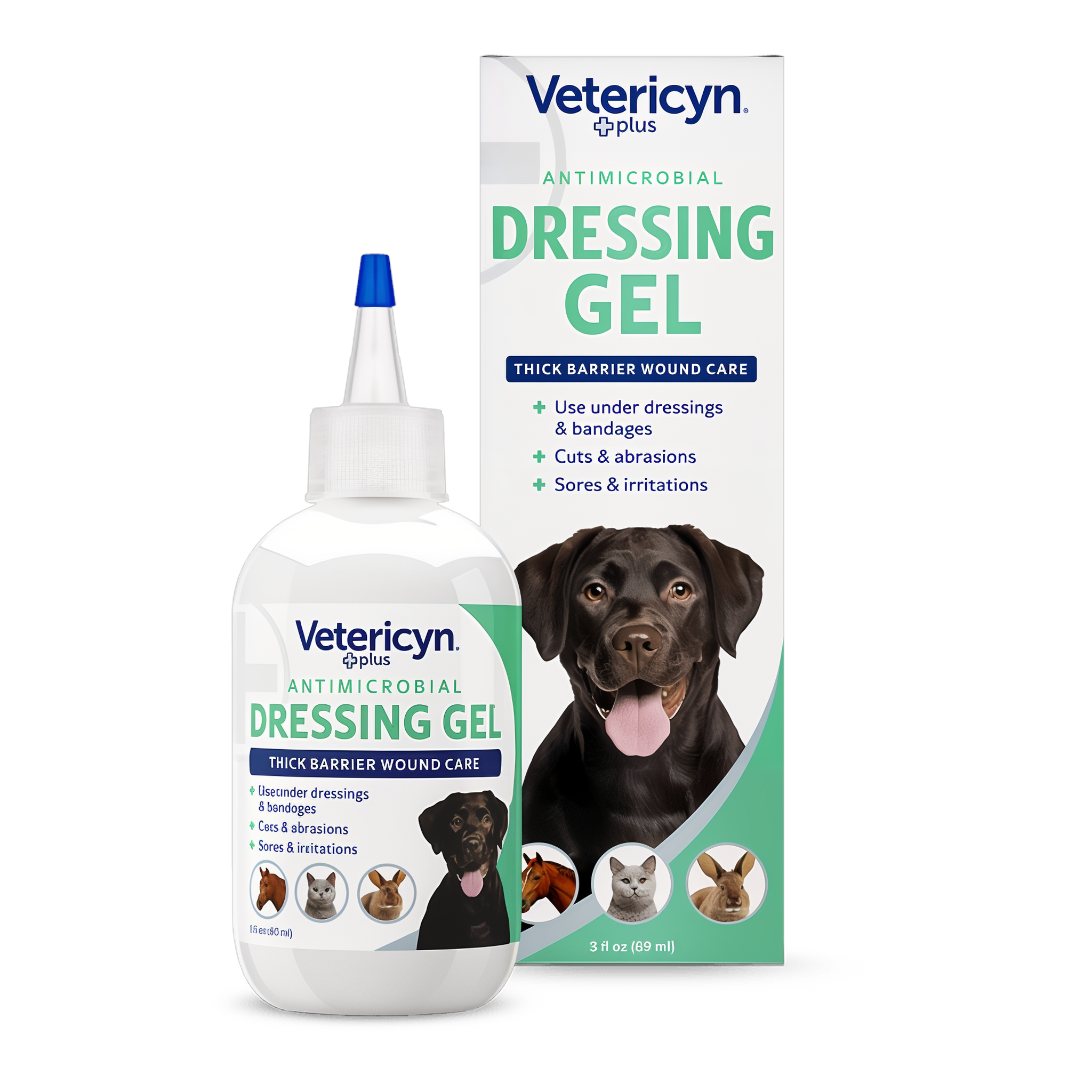 Vetericyn Plus Antimicrobial Dressing Gel 3 oz bottle #3 OZ