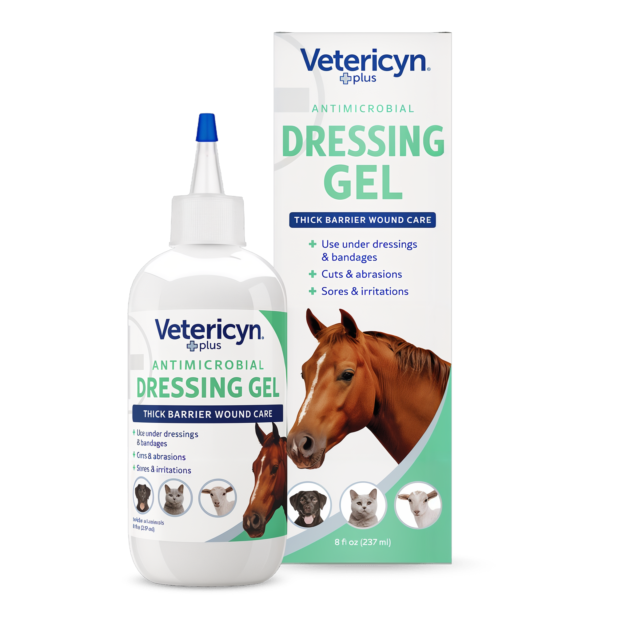 Vetericyn Plus Antimicrobial Dressing Gel 8 oz bottle #8 OZ