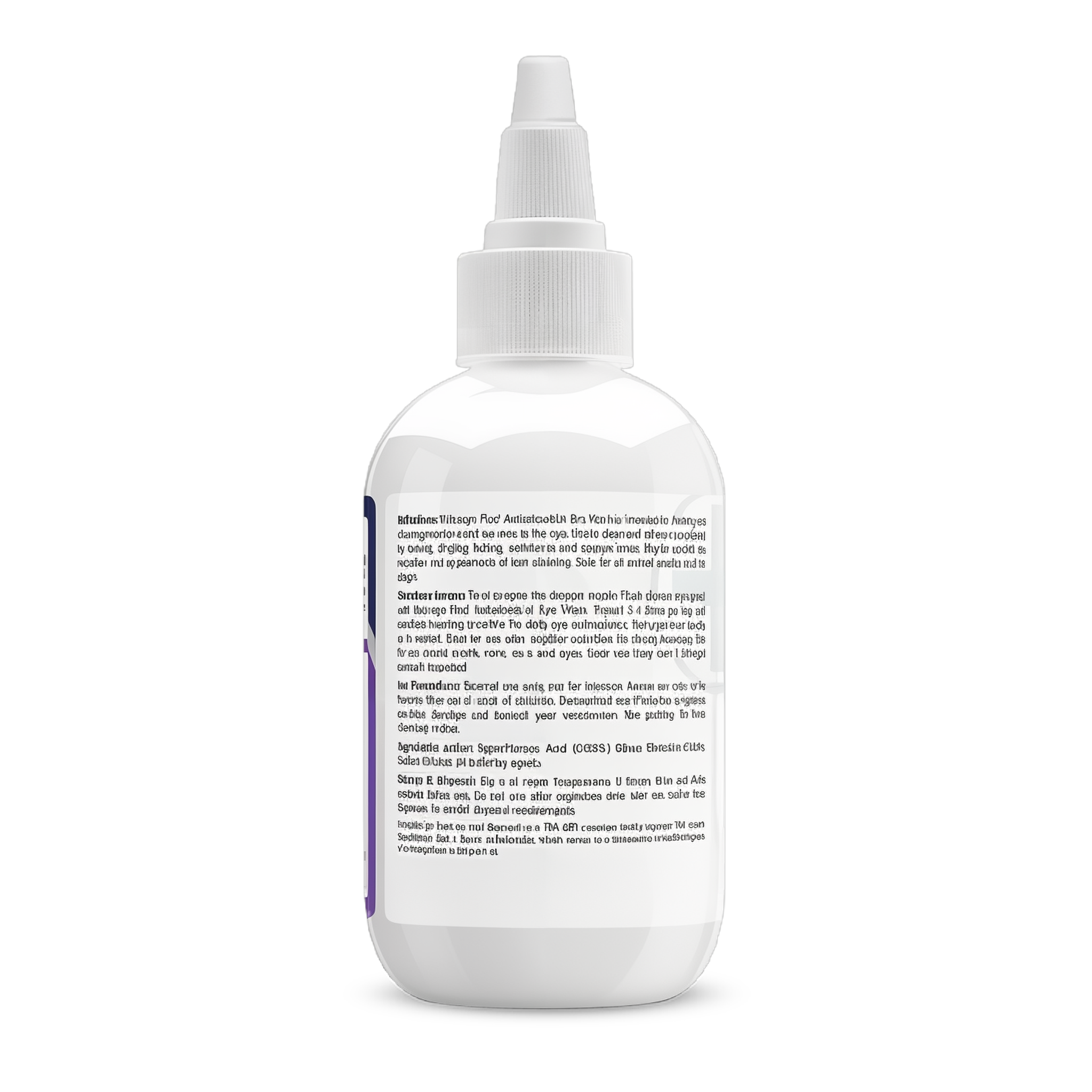 Vetericyn Plus Antimicrobial Eye Wash back label with directions