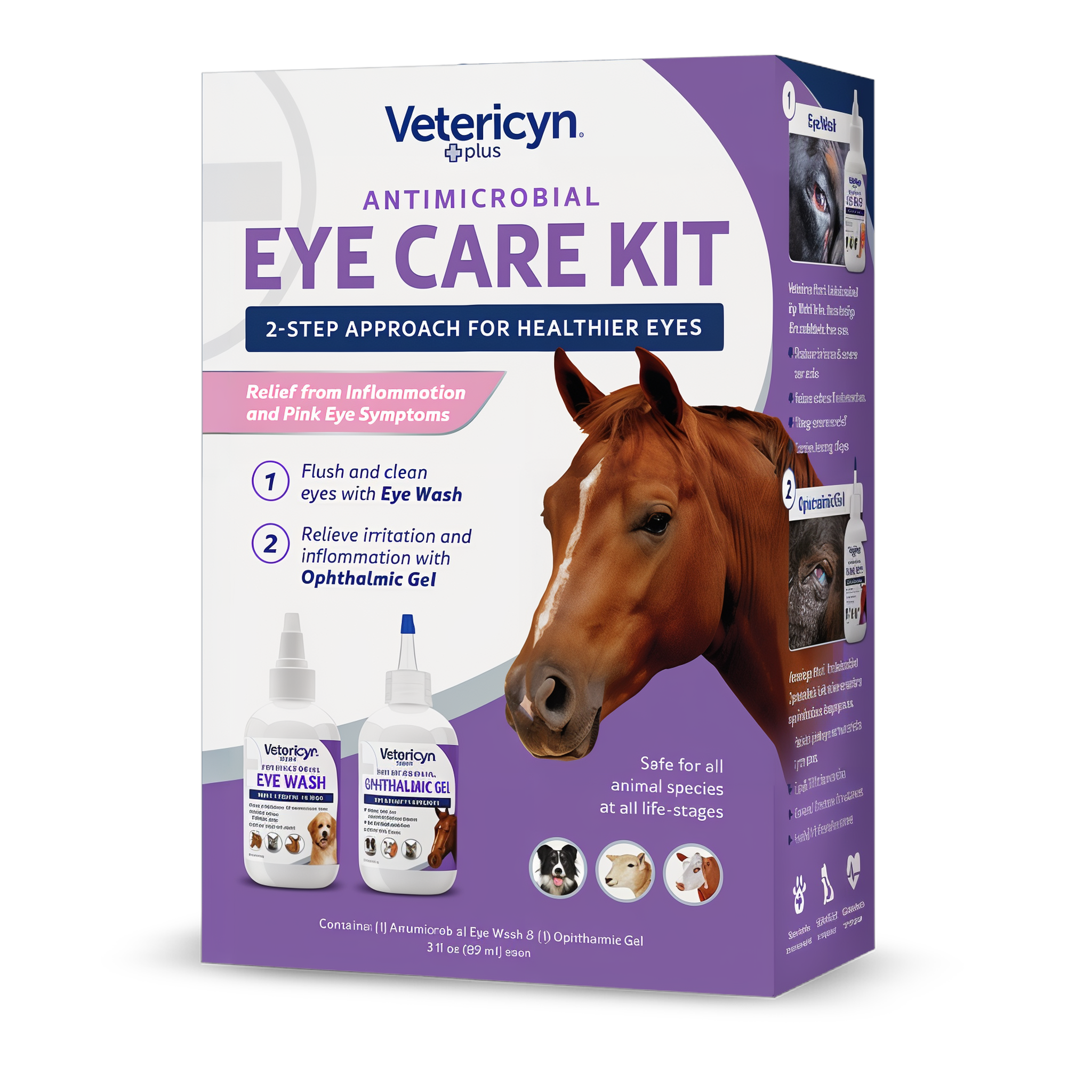 Vetericyn Plus Eye Care Kit box right view