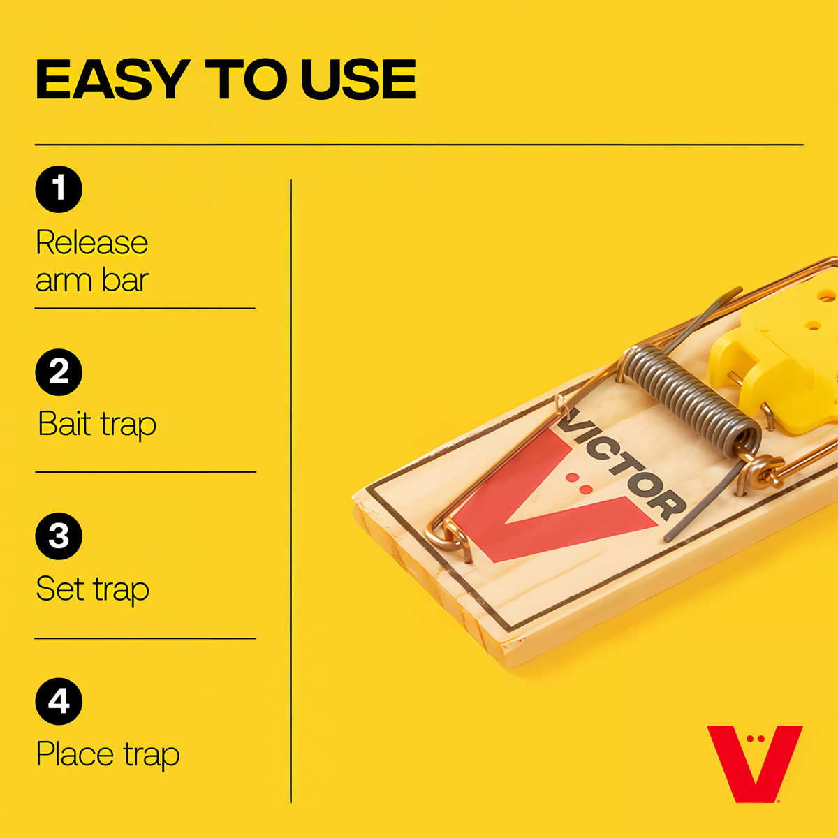 Victor Wide Pedal Mouse Trap 2 Pack -- diagram