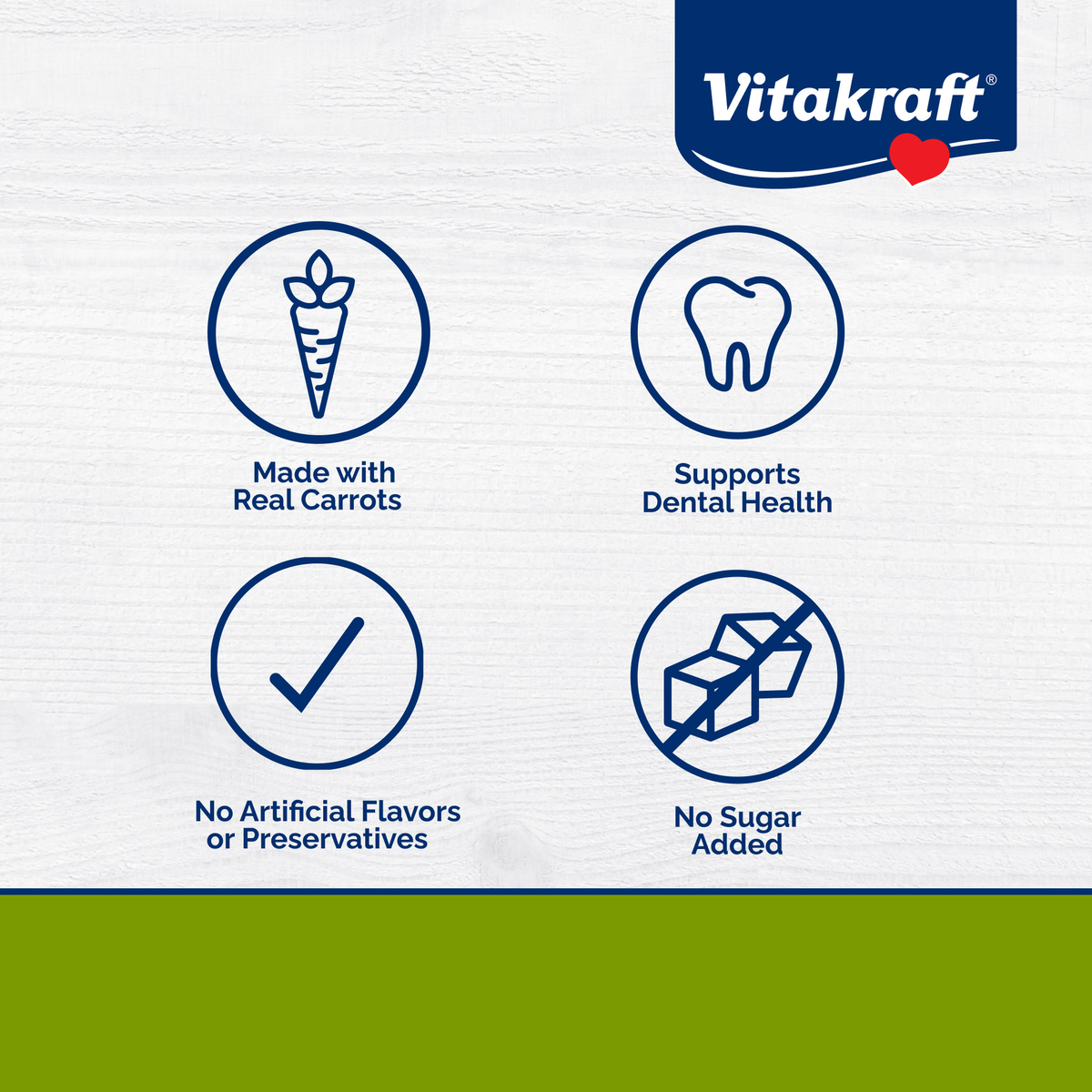 Vitakraft Slims with Carrot 10 oz package information panel