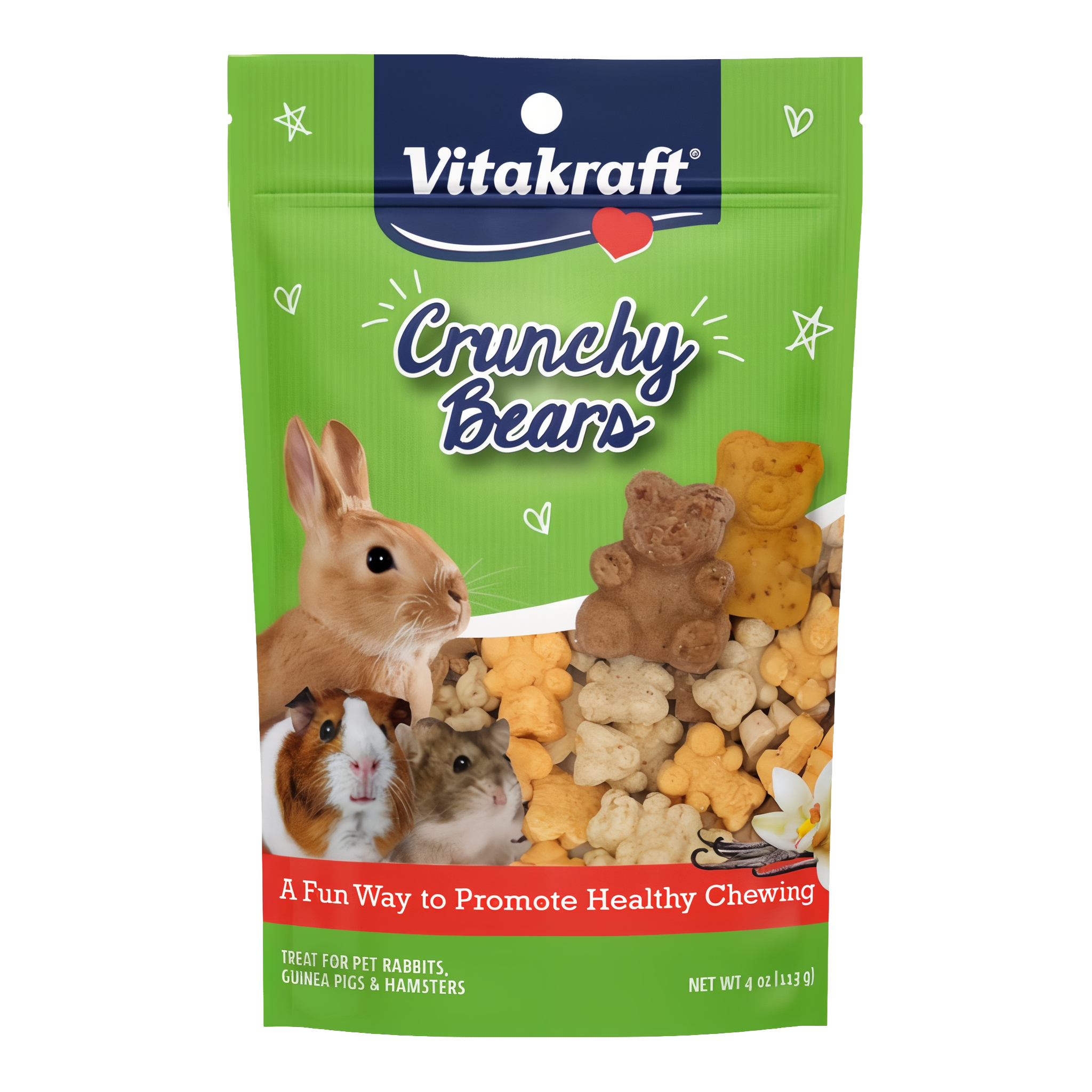 Vitakraft Crunchy Bears Small Animal Treat