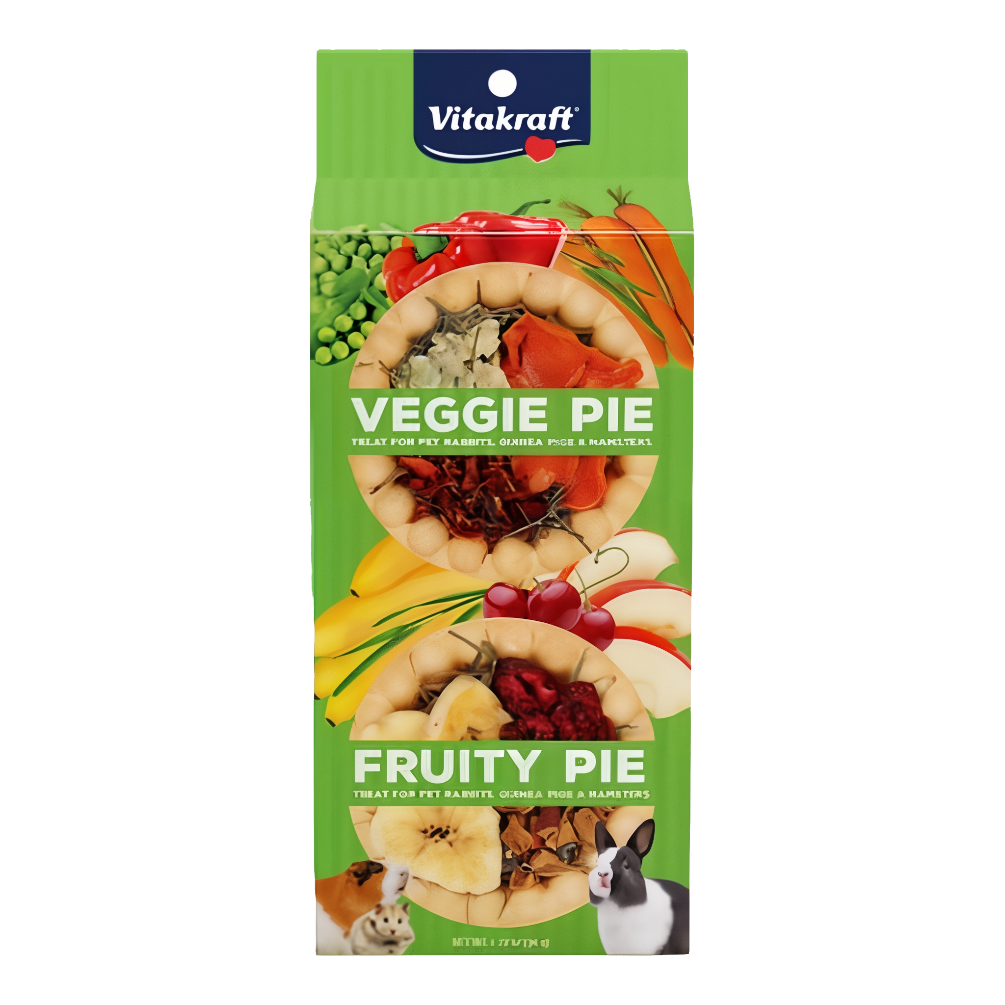 Vitakraft Veggie and Fruity Pie Treat for Rabbits Guinea Pigs and Hamsters