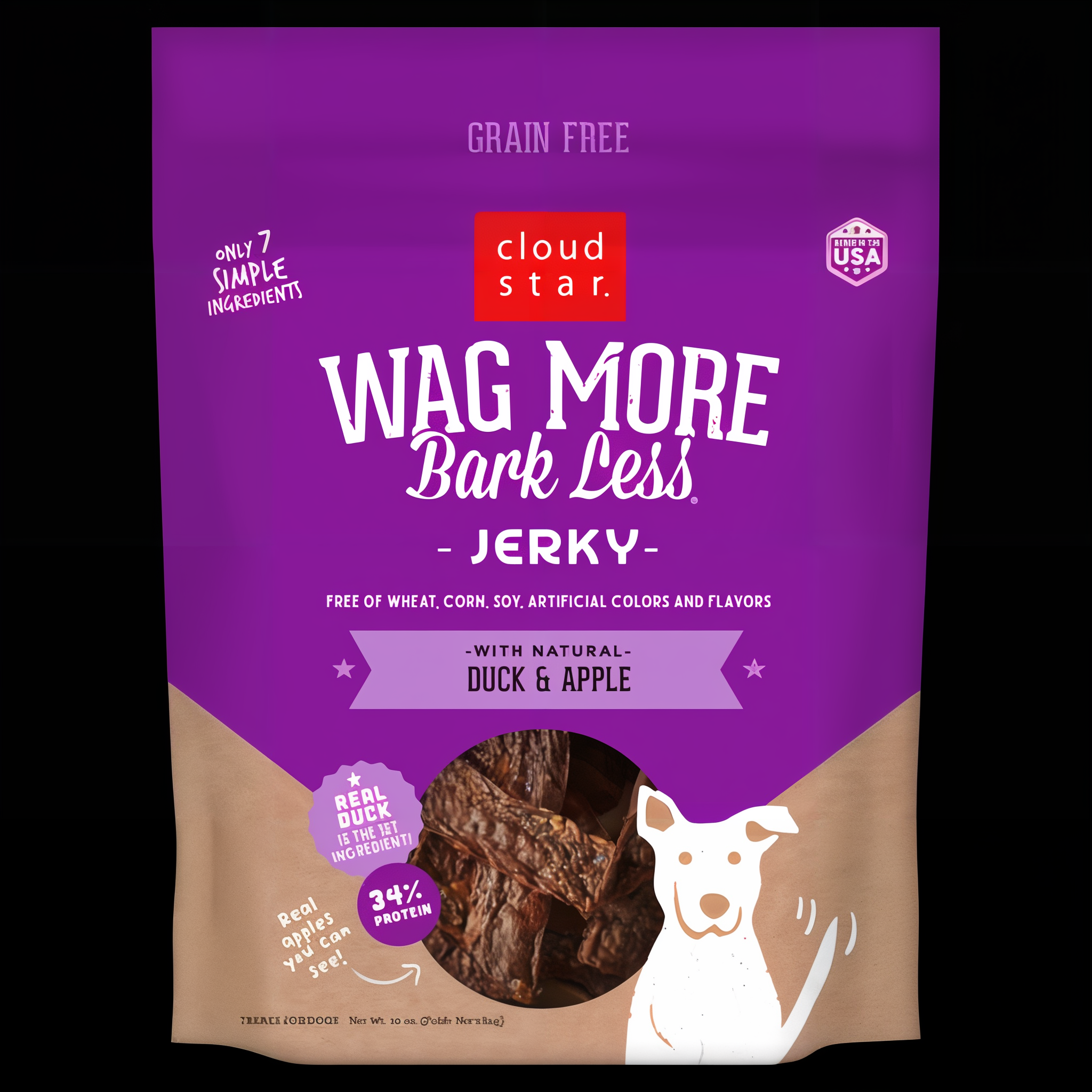 Wag More Bark Less Jerky BBQ Grilled Beef Treat