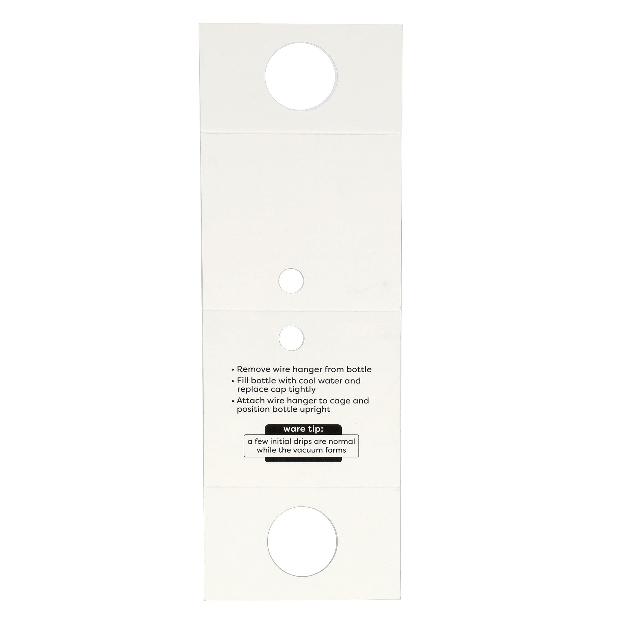 Crystal Clear Pet Bottle filling and mounting instructions