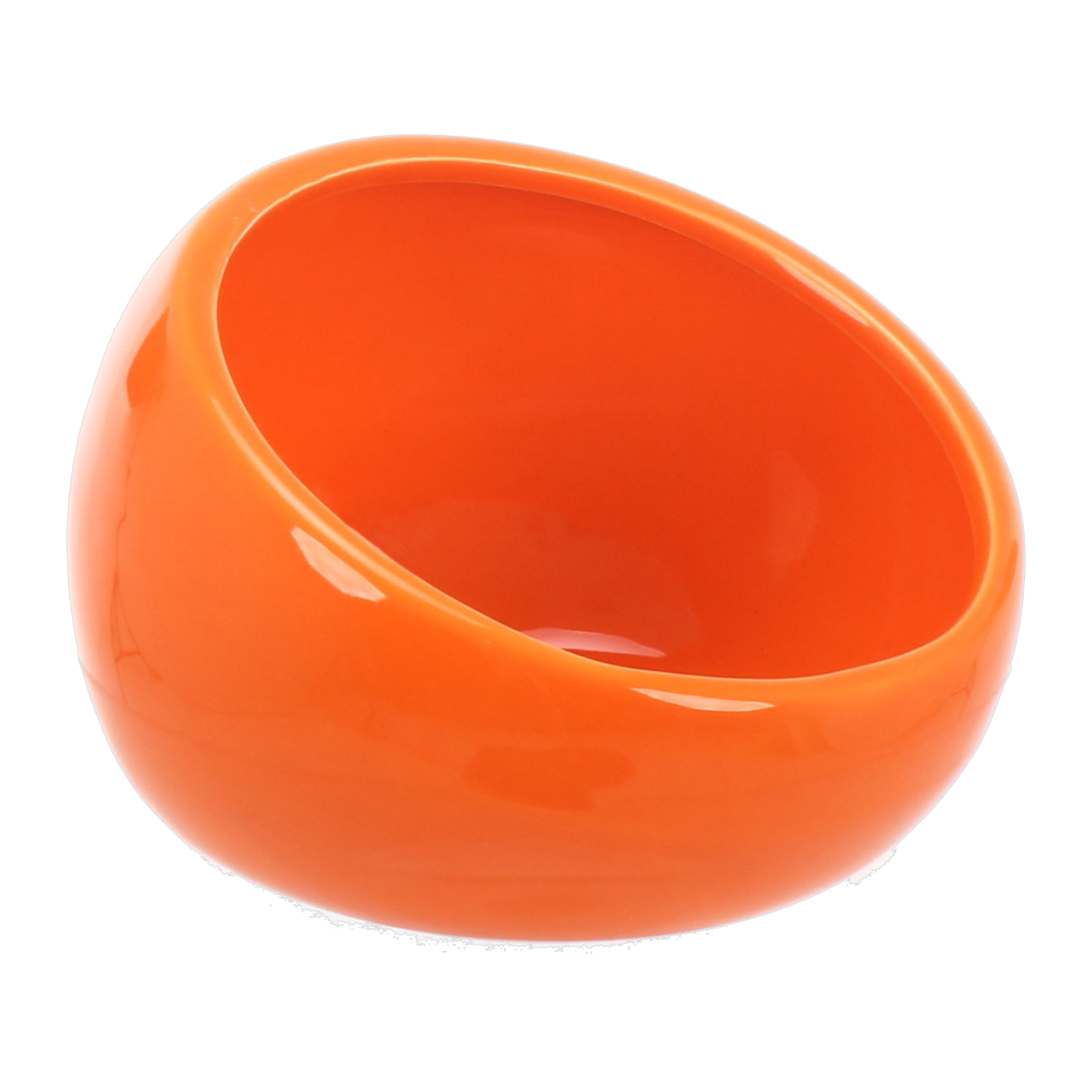 Ware Eye Bowl large chew-proof orange dolomite small animal food bowl