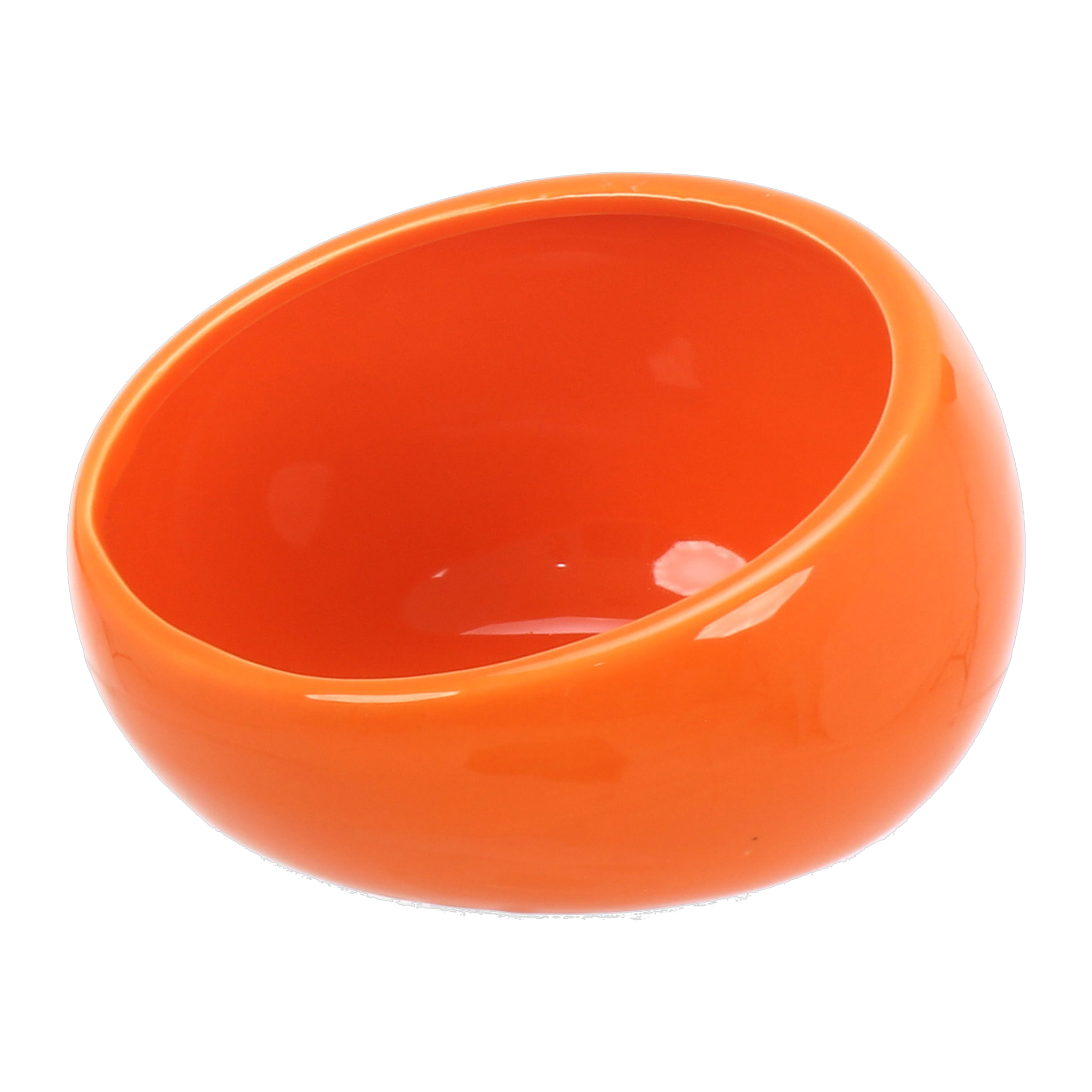 Ware Eye Bowl medium chew-proof orange dolomite small animal food bowl