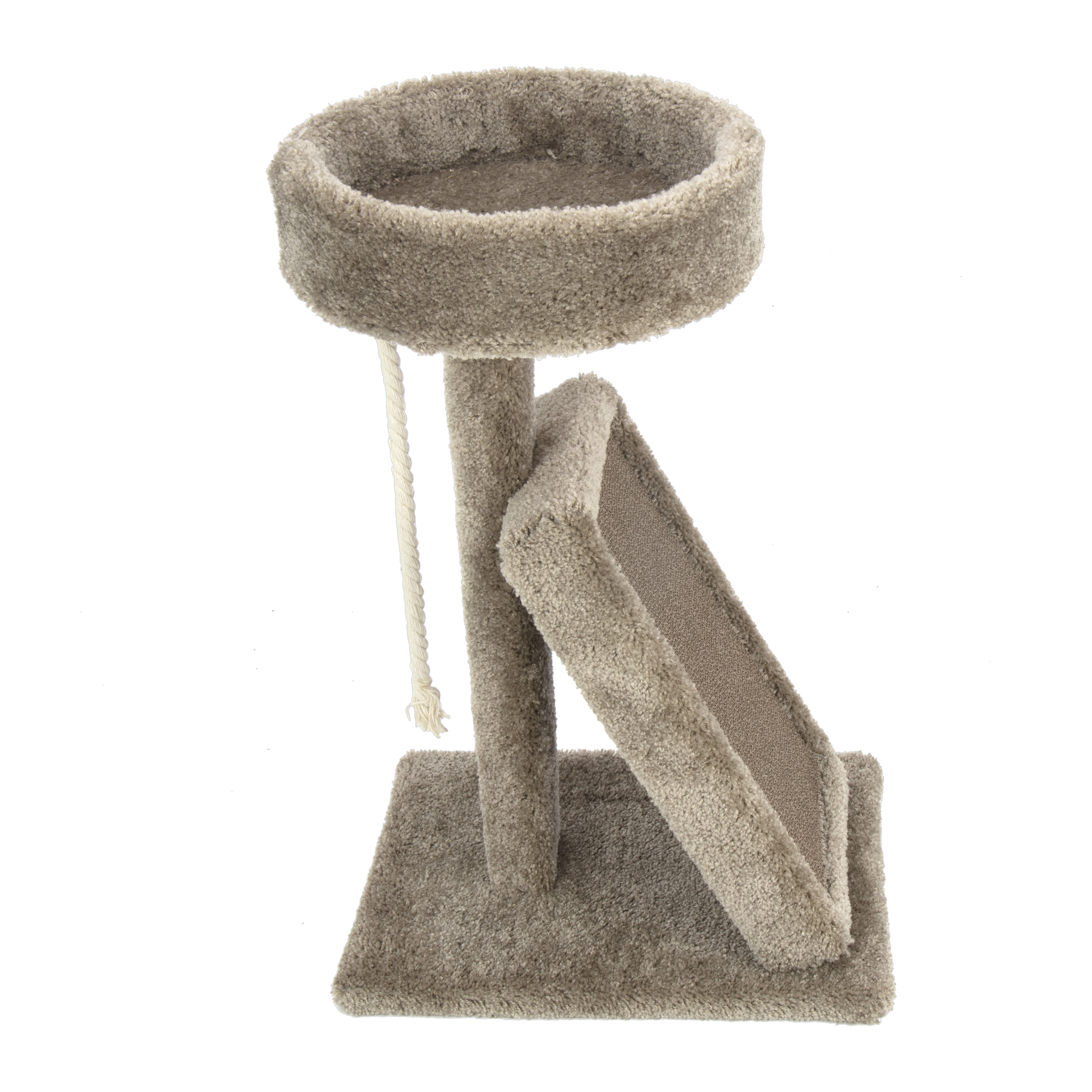Ware Playground Cat Perch with Cardboard Scratcher side view