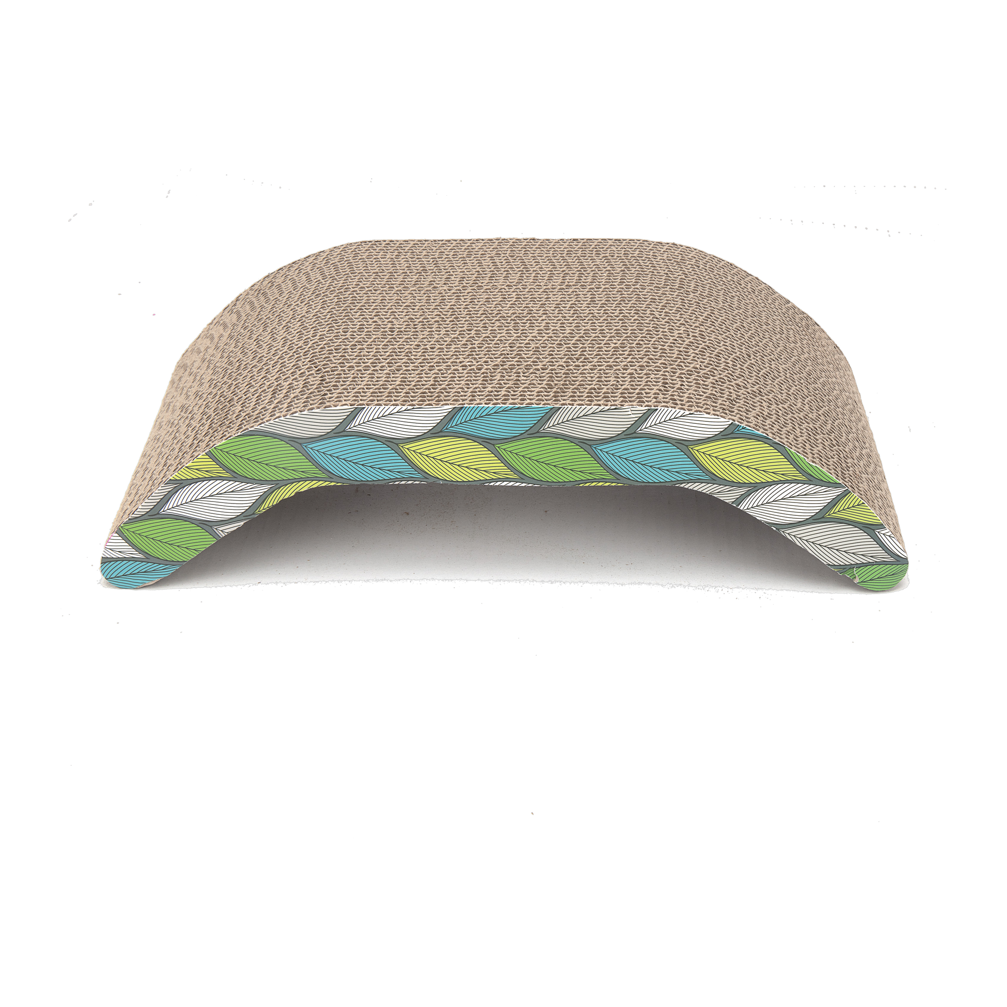 Front arch view of the Scratch-N-Lounge showing the curved profile