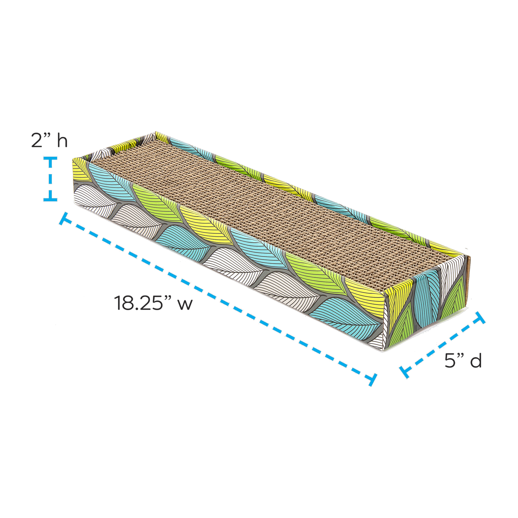 Sit-N-Scratch Single dimensions: 18.25 by 5.25 by 2 inches