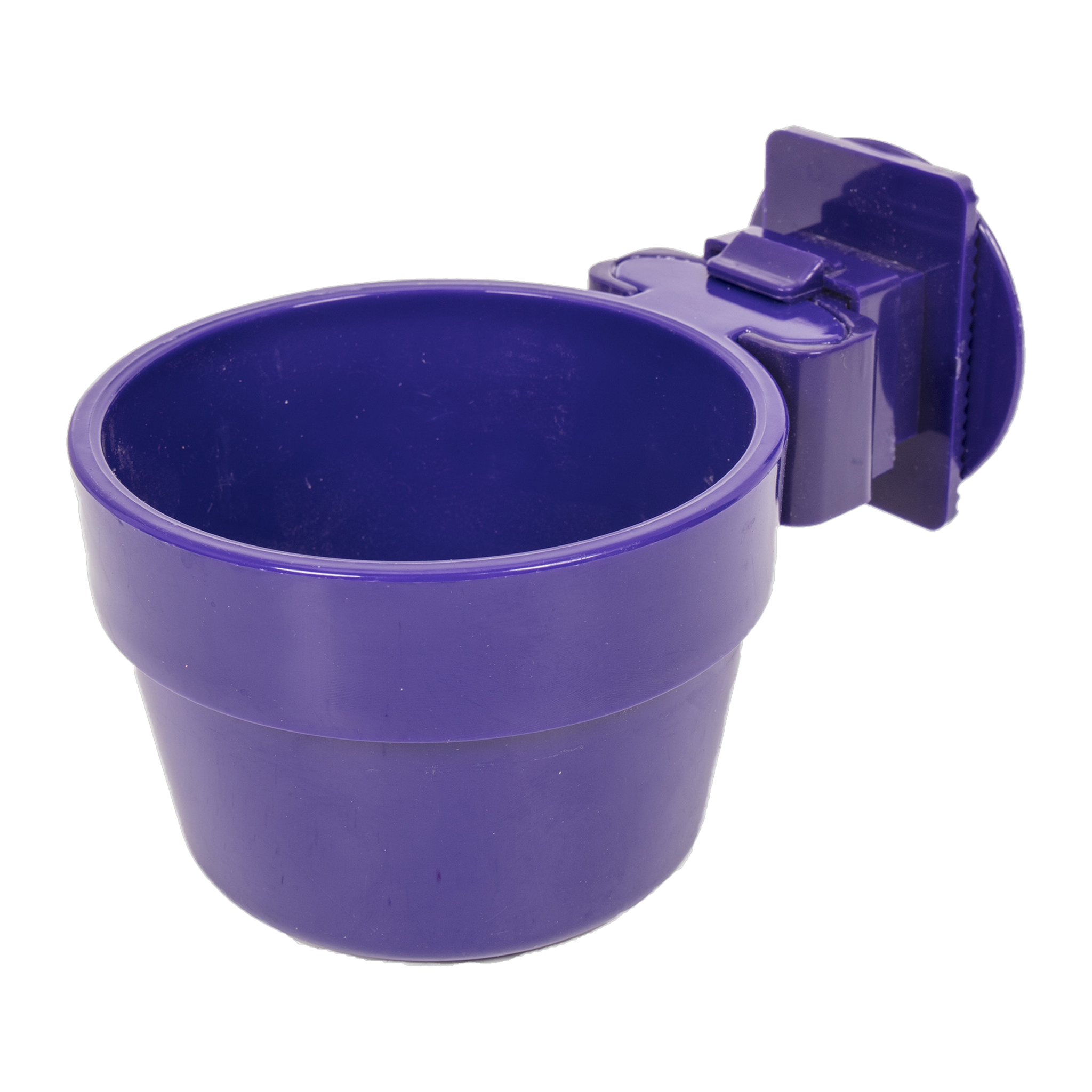 Ware Slide-N-Lock Pet Crock in purple, angled view