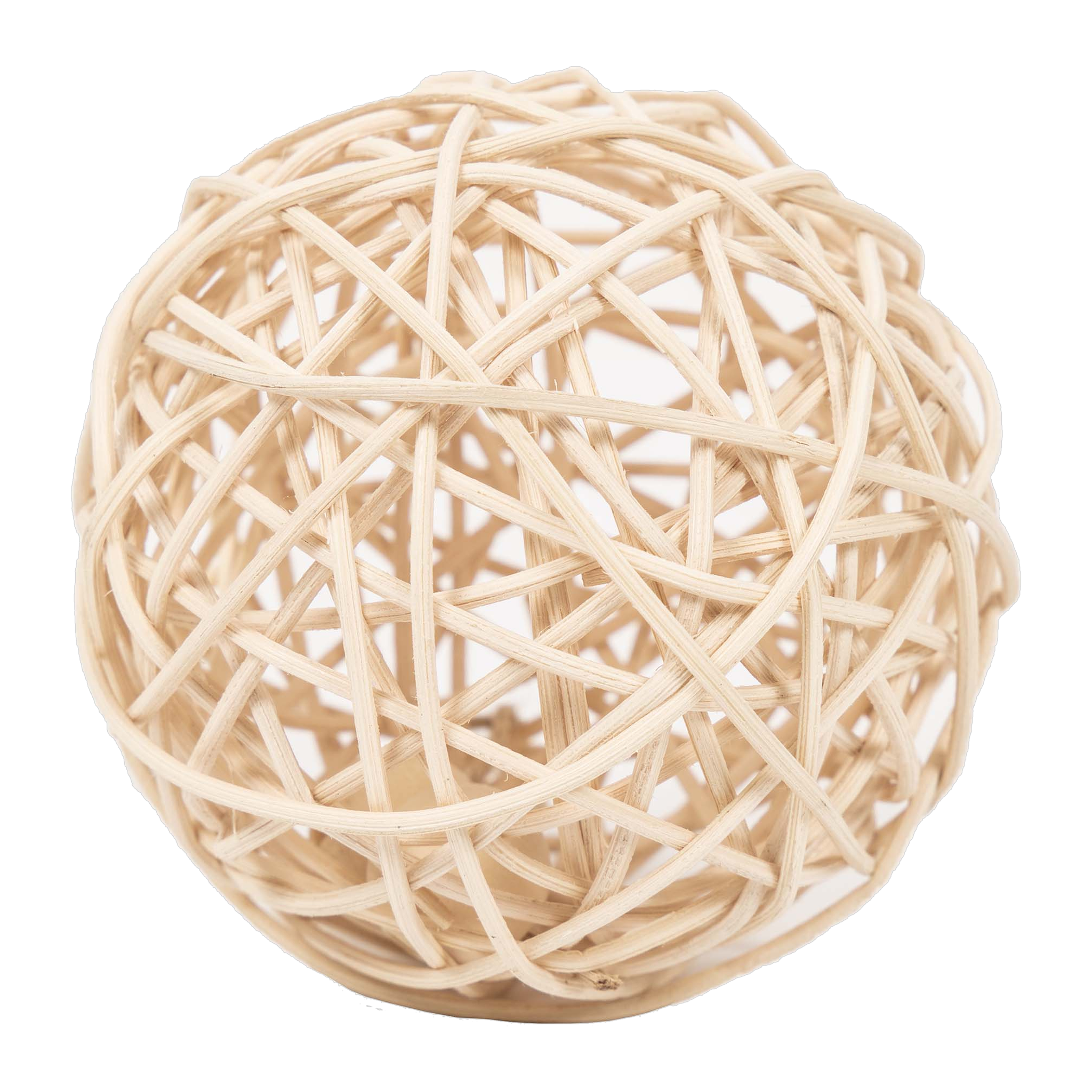 Ware Stick Ball woven natural willow ball close-up