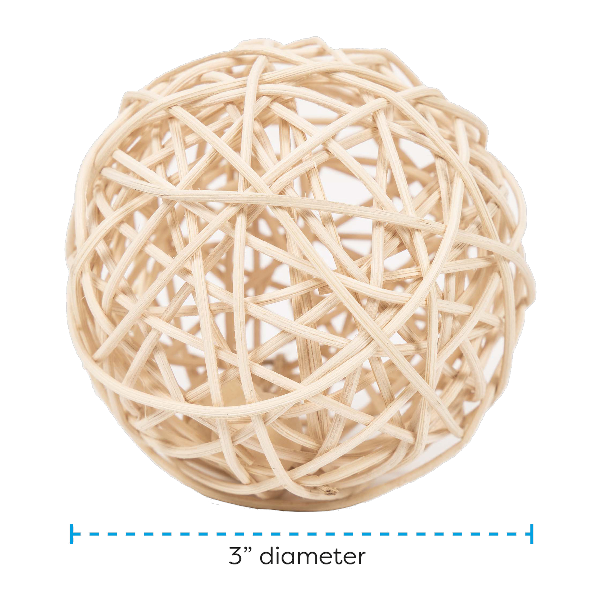 Ware Stick Ball willow chew measuring 3 inches in diameter