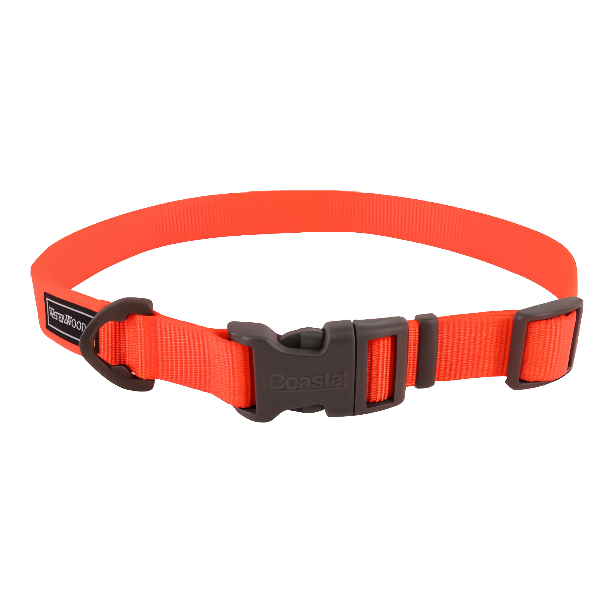 Water & Woods Adjustable Dog Collar in Hunter Orange, size Medium. #Hunter Orange#Medium