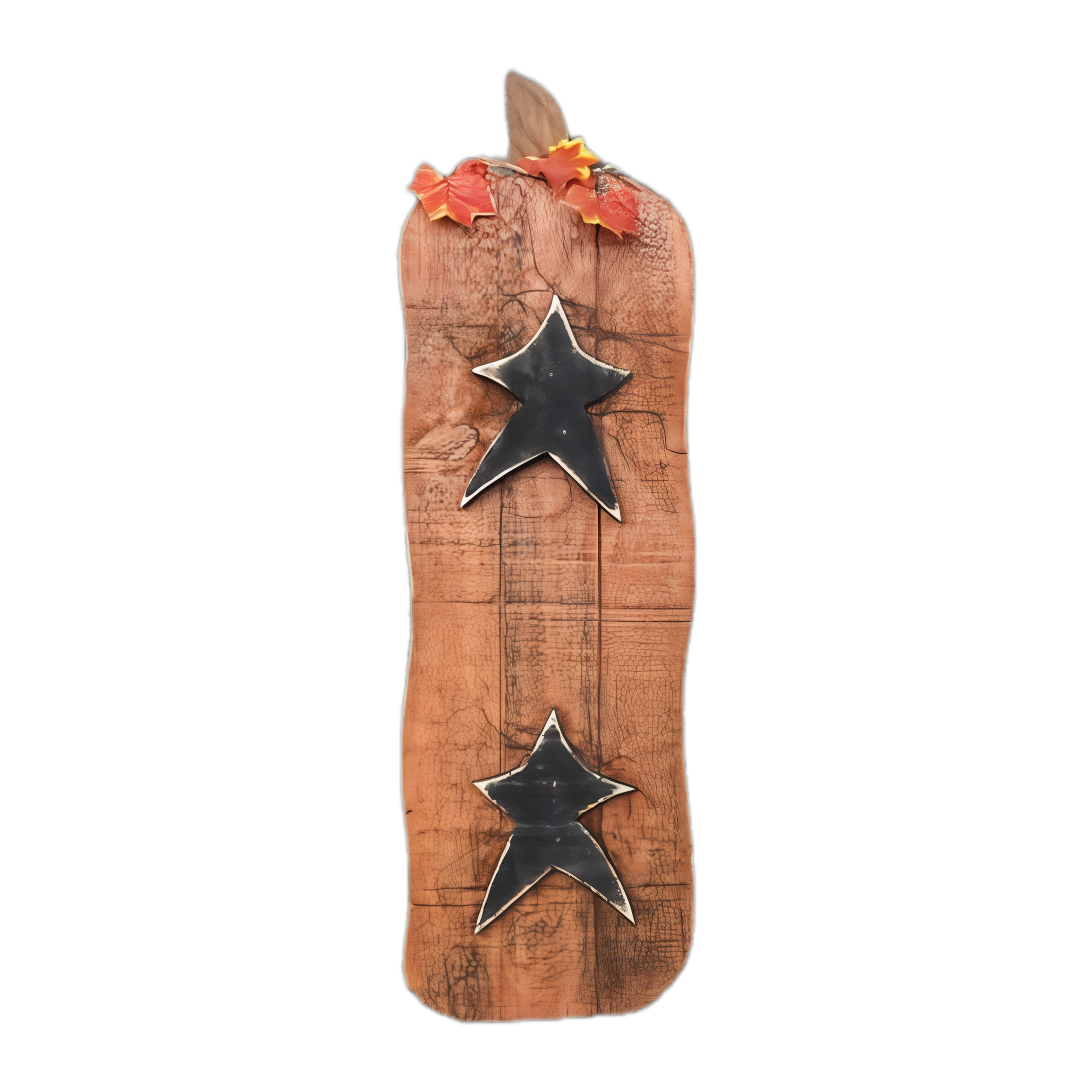 Double Star Pumpkin — Amish handmade wooden fall decor by Woodland Country Creations