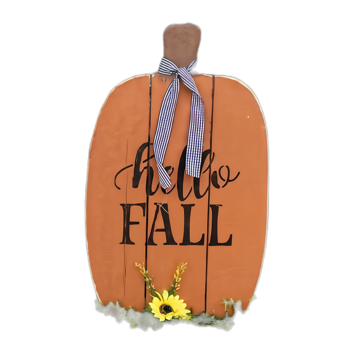 Hello Fall Pumpkin Base — Amish handmade wooden fall decor by Woodland Country Creations