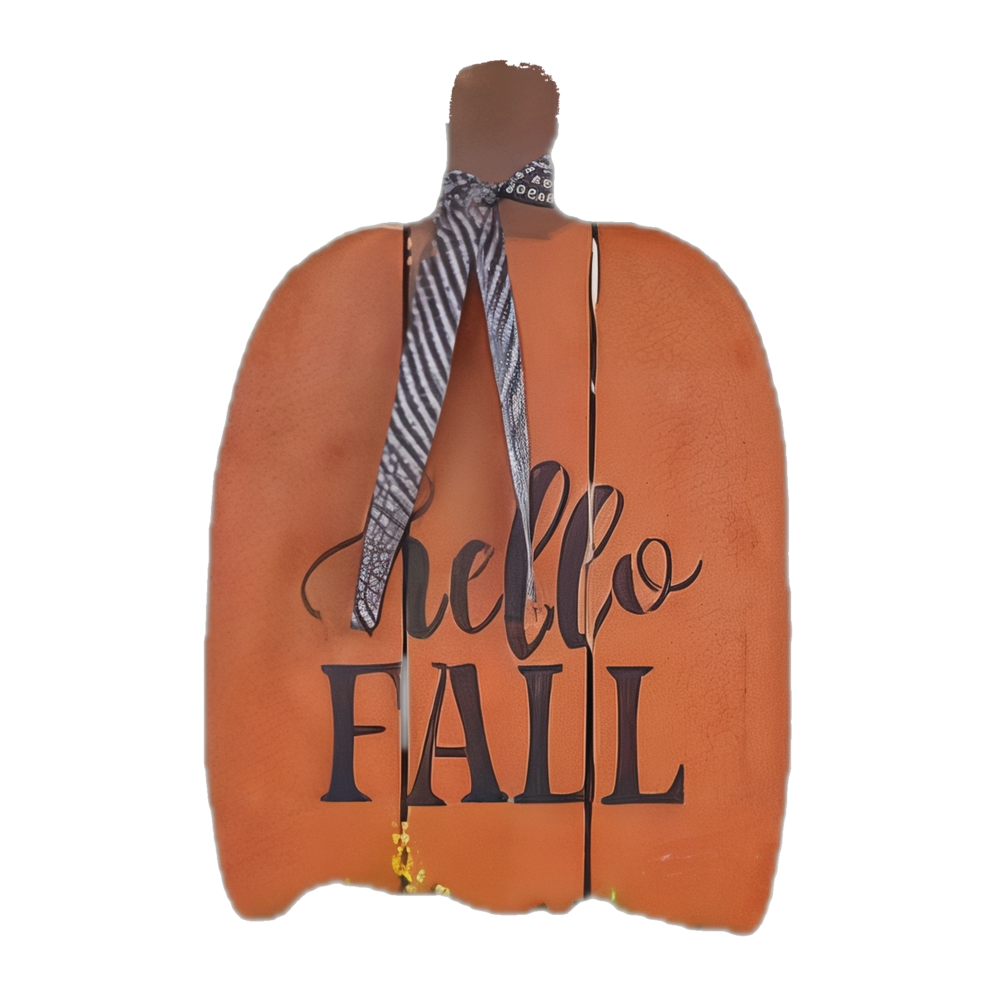 Hello Fall Pumpkin Door Hanger — Amish handmade wooden fall decor by Woodland Country Creations