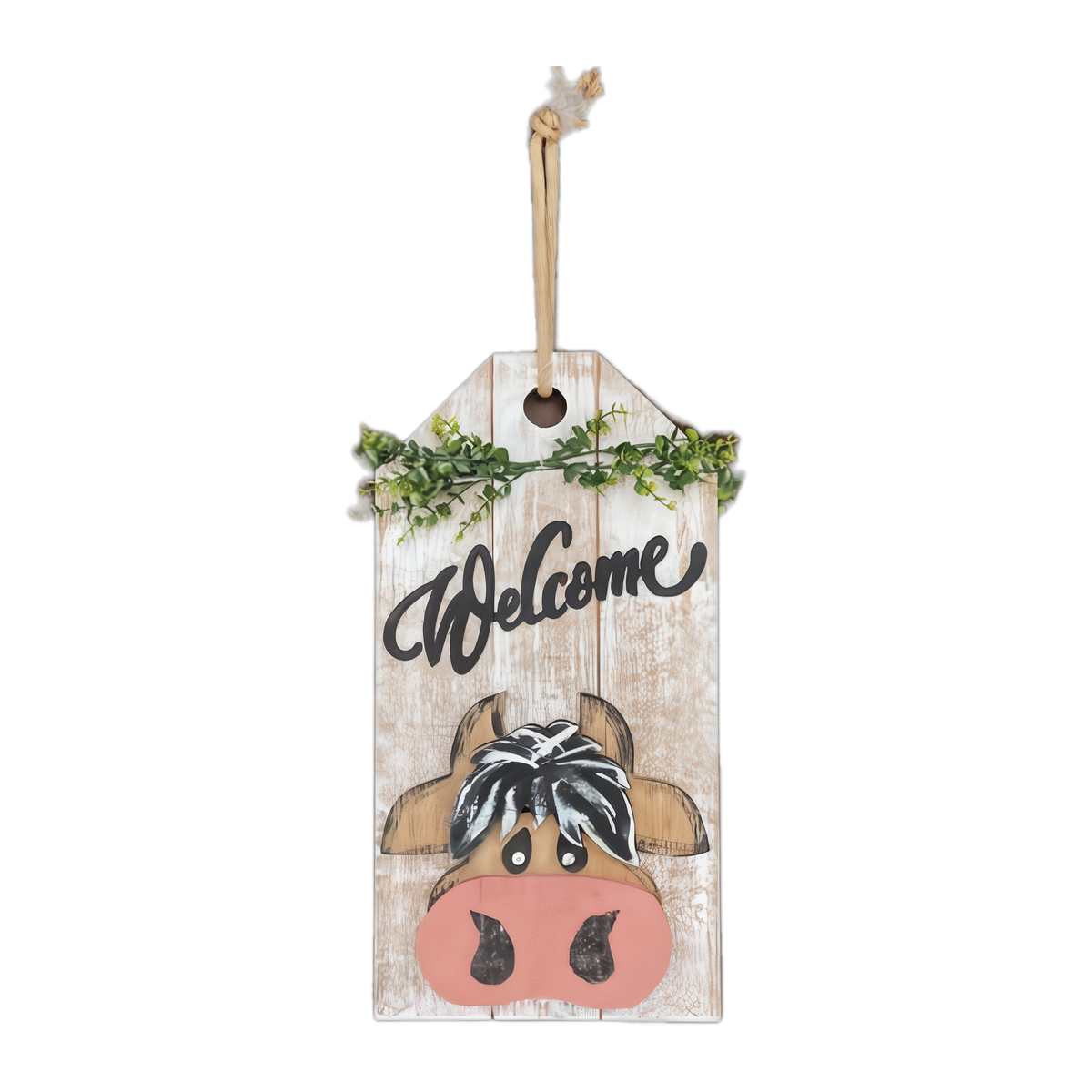 Hereford Tag Door Hanger — Amish handmade wooden fall decor by Woodland Country Creations