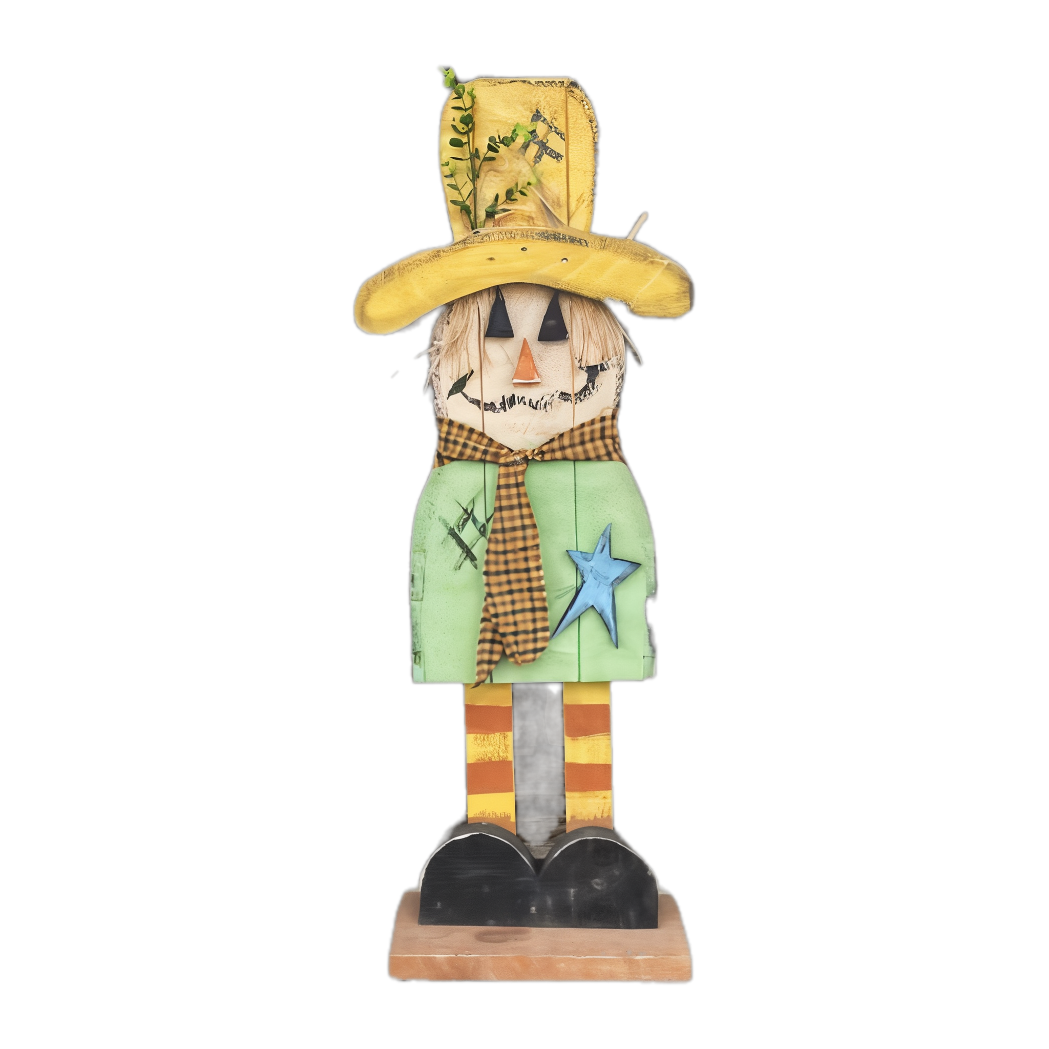 Legged Scarecrow — Amish handmade wooden fall decor by Woodland Country Creations