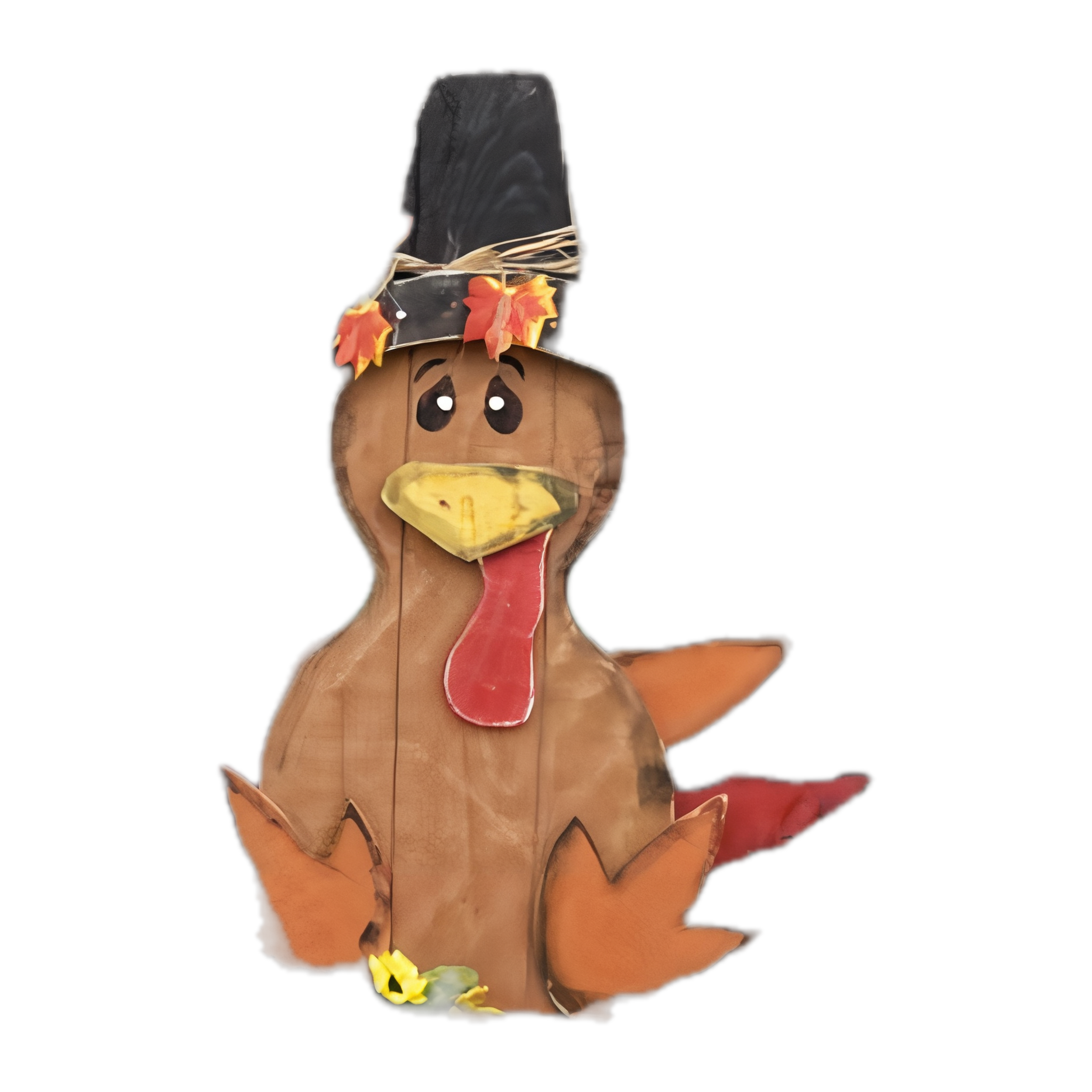 Turkey Sitter — Amish handmade wooden fall decor by Woodland Country Creations