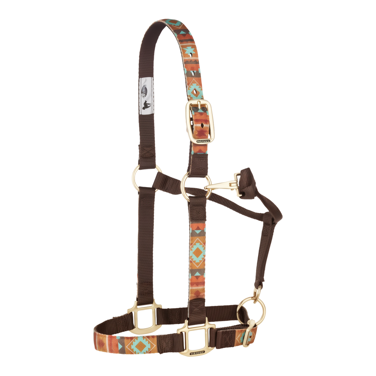 Weaver Leather Patterned Adjustable Nylon Horse Halter 1 in -- product image