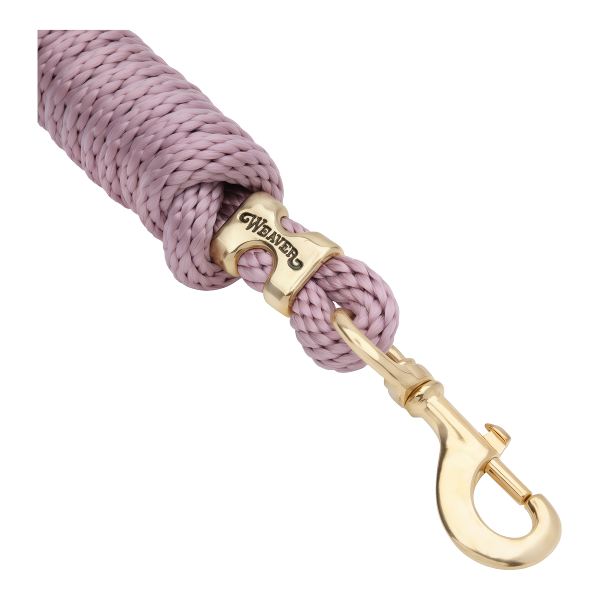 Weaver Leather Poly Lead Rope with Solid Brass 225 Snap 10 ft -- detail