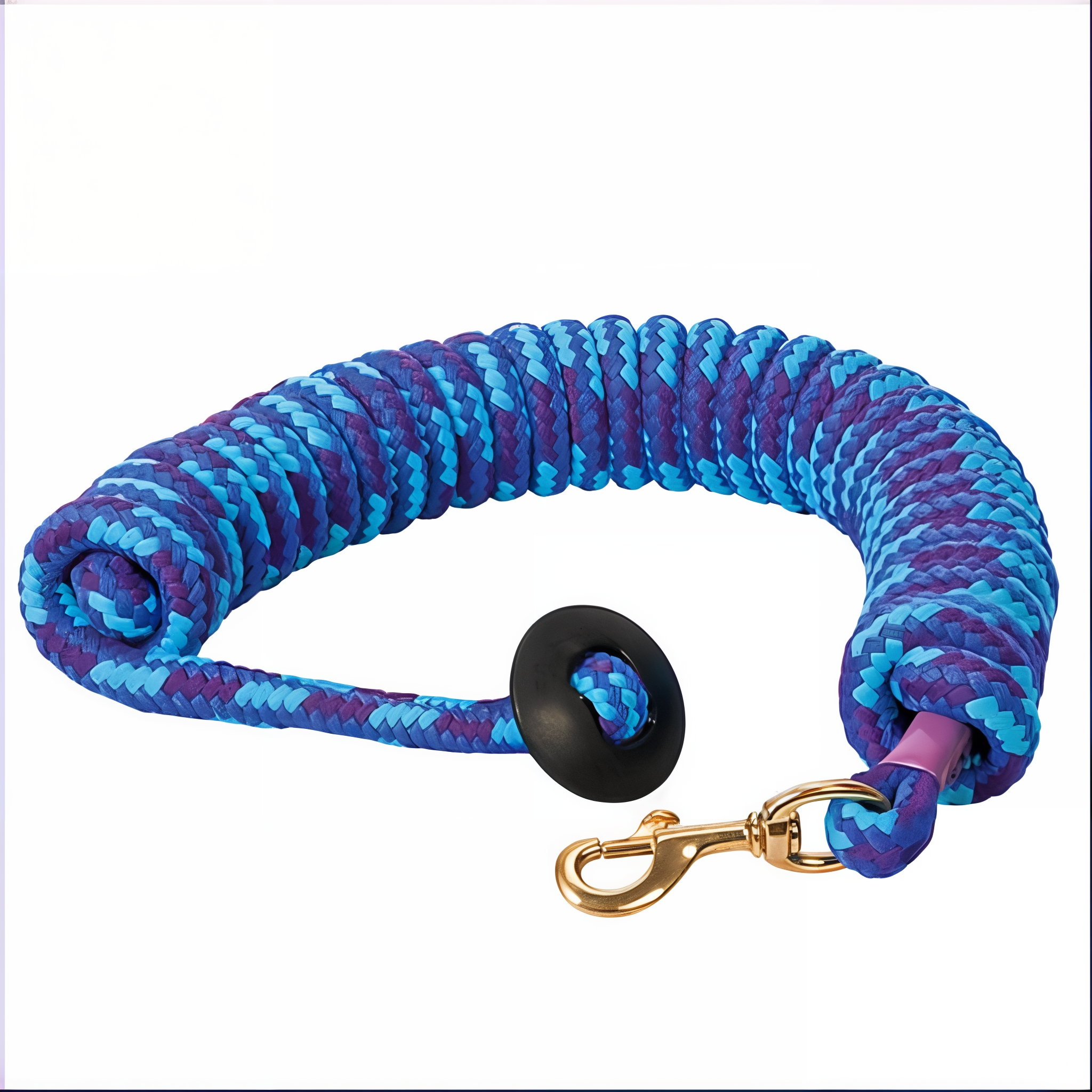 Weaver Cotton Lunge Line for Horses, Blue and Purple