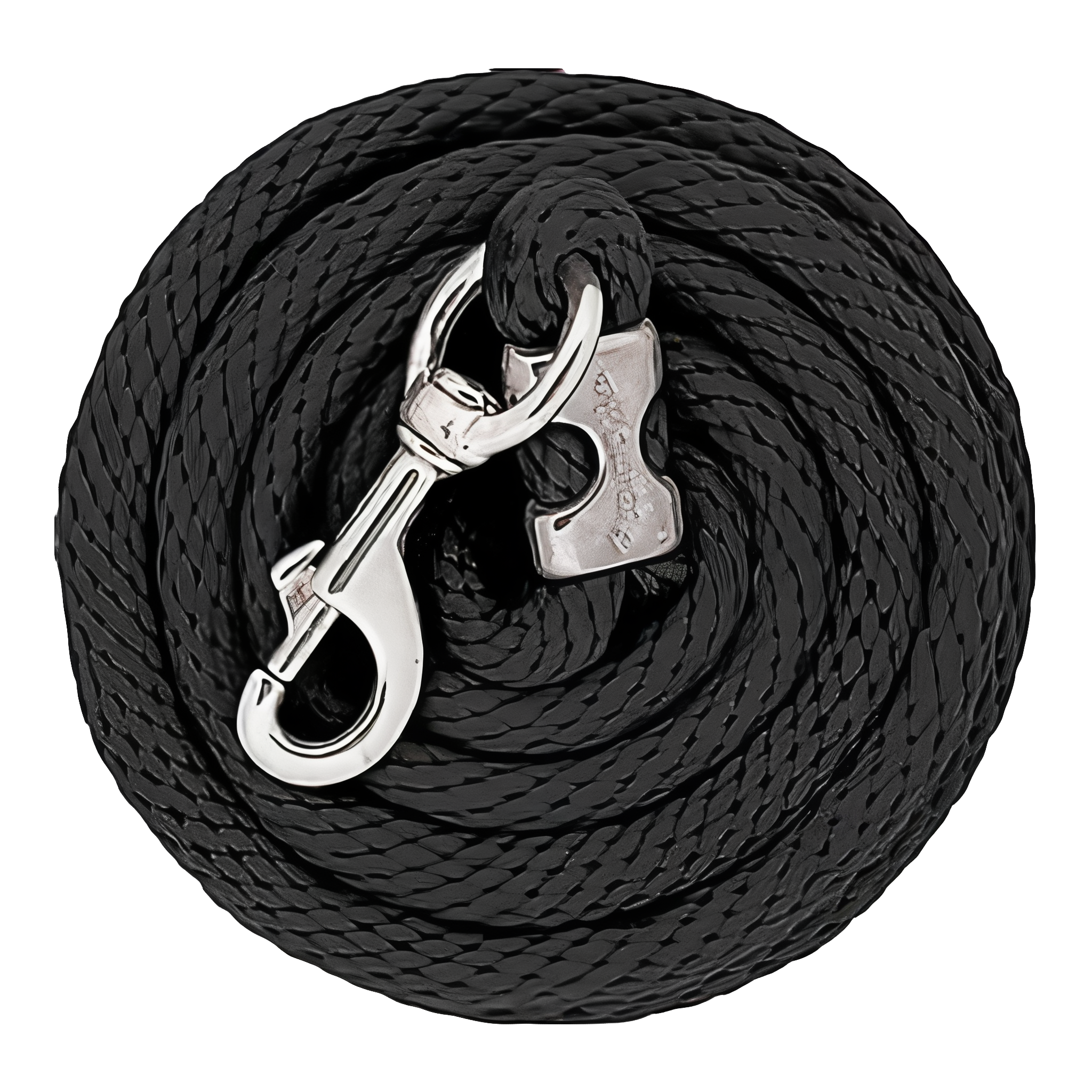 Black Weaver Leather Poly Lead Rope for horses and livestock. #Black