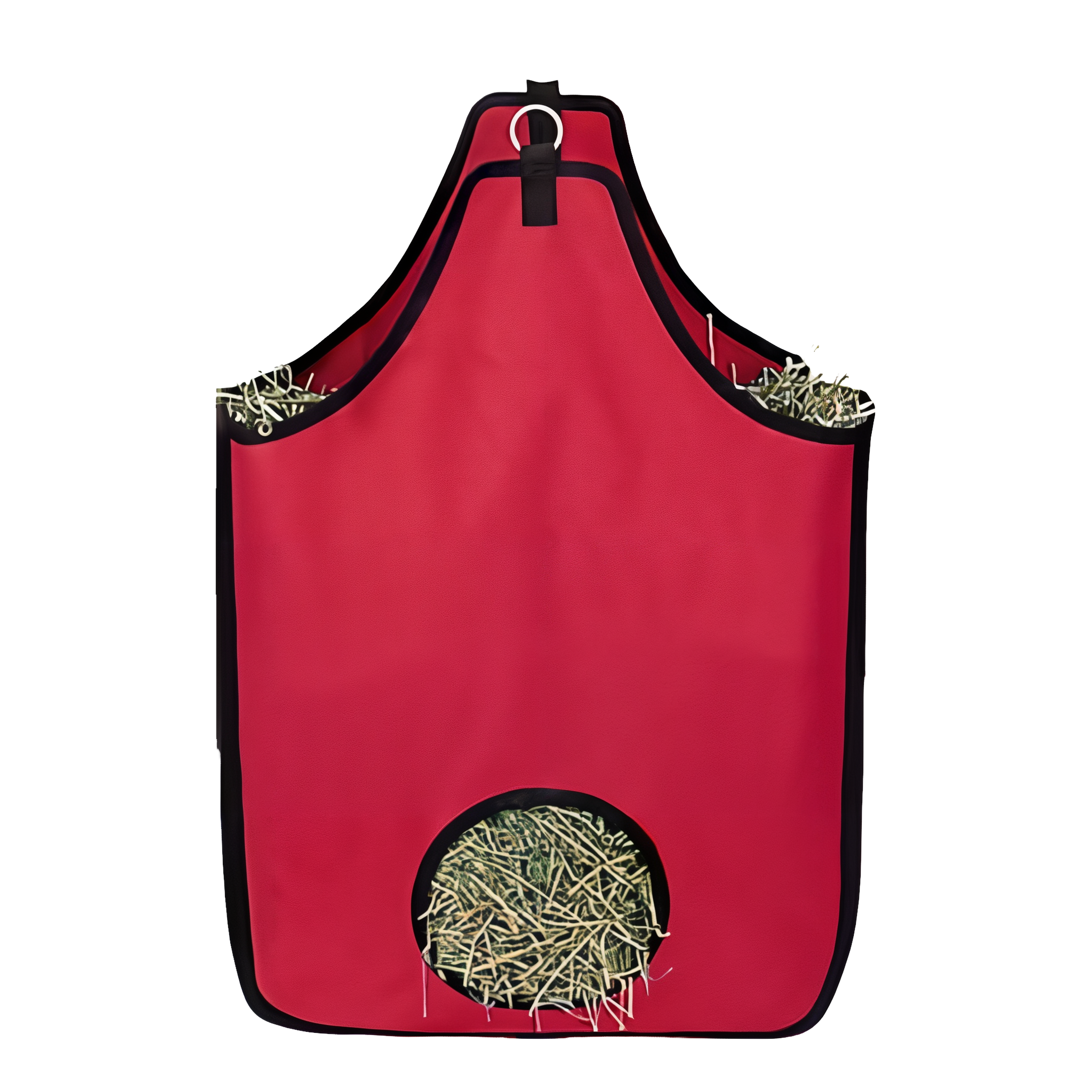 Red Weaver Leather Cordura Mesh Hay Bag for livestock and farm animals