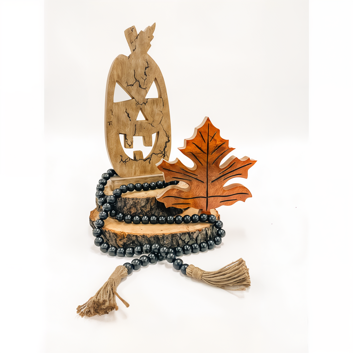 Wholesale Home Decor Crackle Jack O Lantern 14.5 in -- lifestyle
