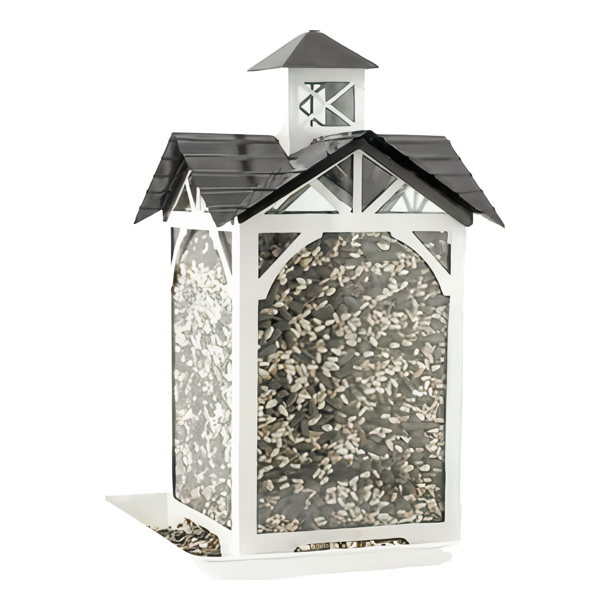 Woodlink Modern Farmhouse Metal & Glass Stable Bird Feeder
