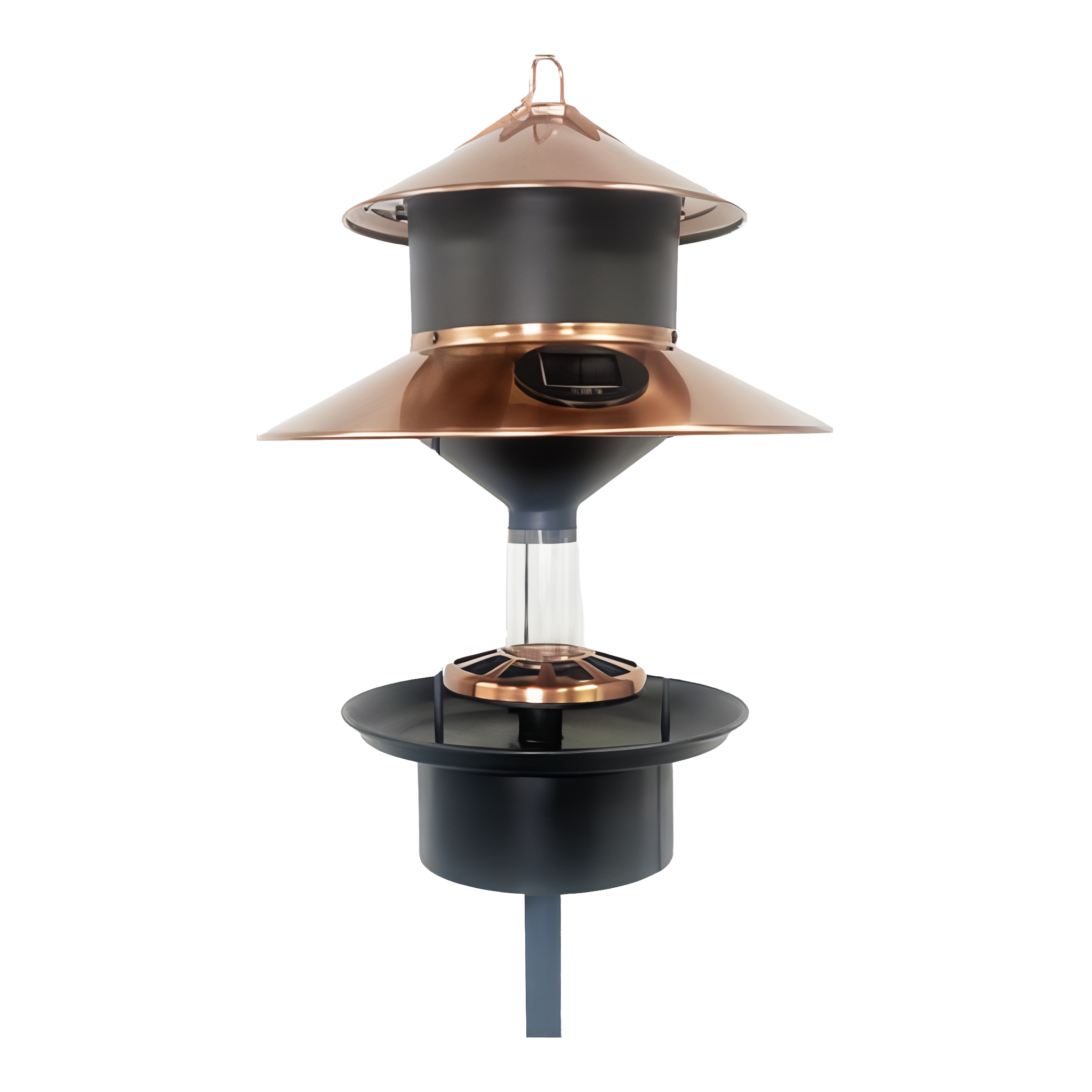 Woodlink Modern Farmhouse Solar Gaslight Style Bird Feeder