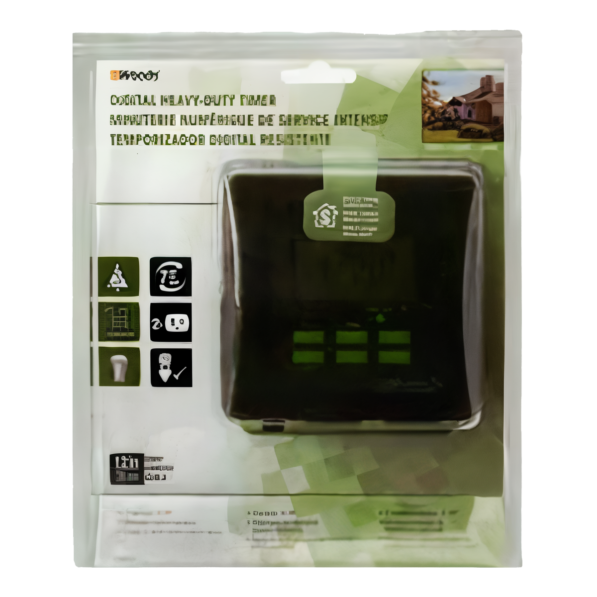 Woods Outdoor 7-Day Digital Heavy Duty Timer with 2 Grounded Outlets -- packaging