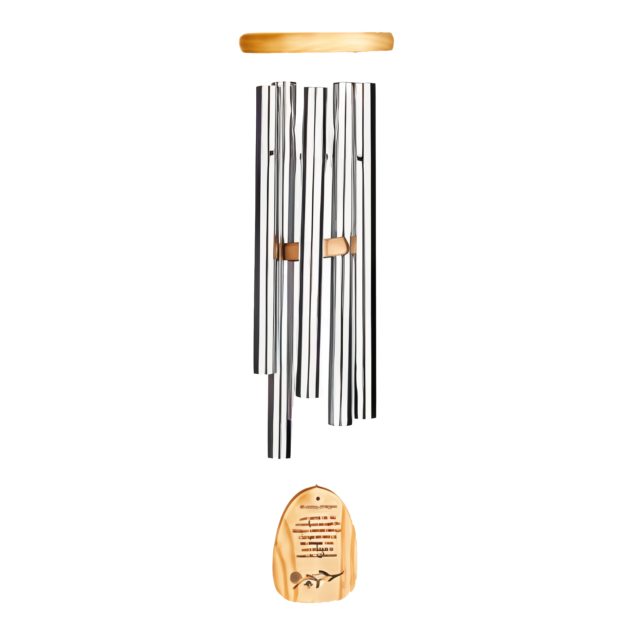 Woodstock Wind Chimes Signature Collection Woodstock Reflections Serenity Prayer 22 Silver Wind Chime