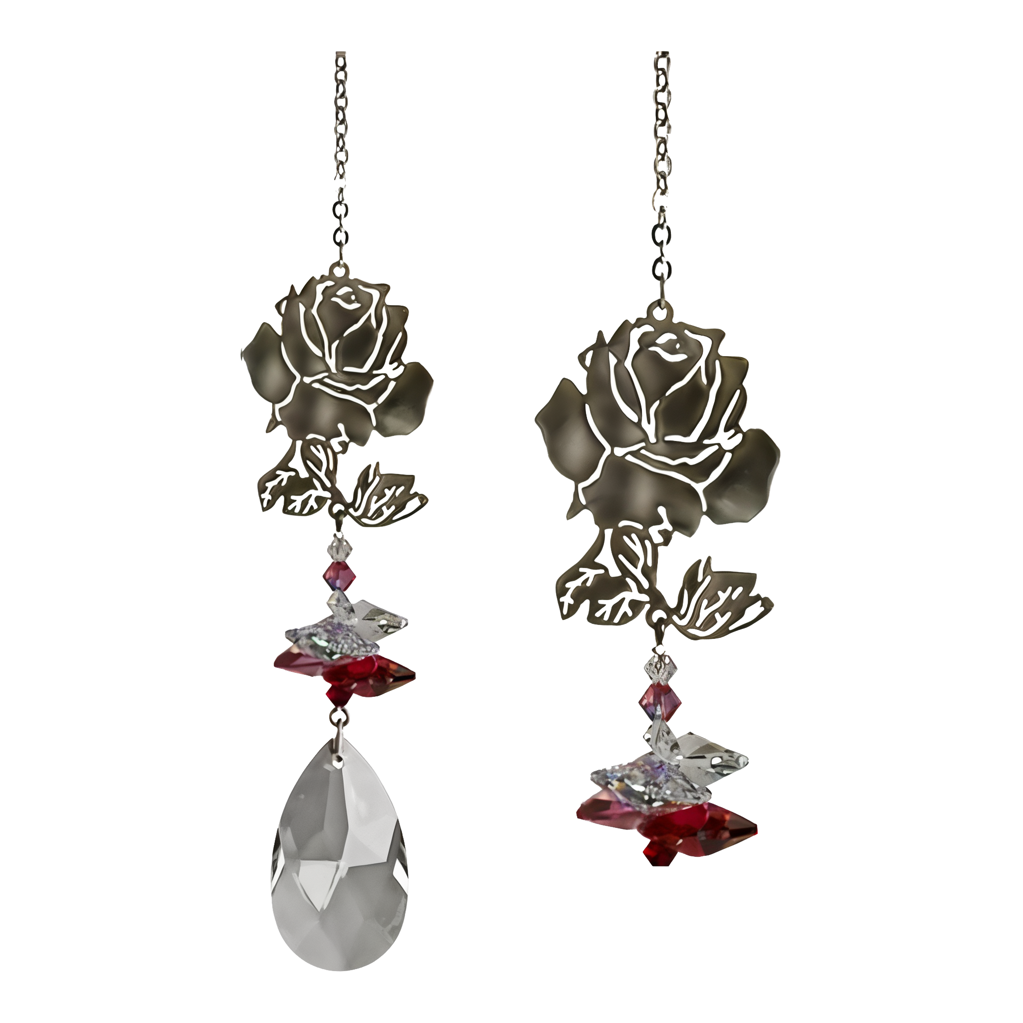 Woodstock Wind Chimes Woodstock Rainbow Makers Collection Crystal Fantasy Rose Crystal Suncatcher