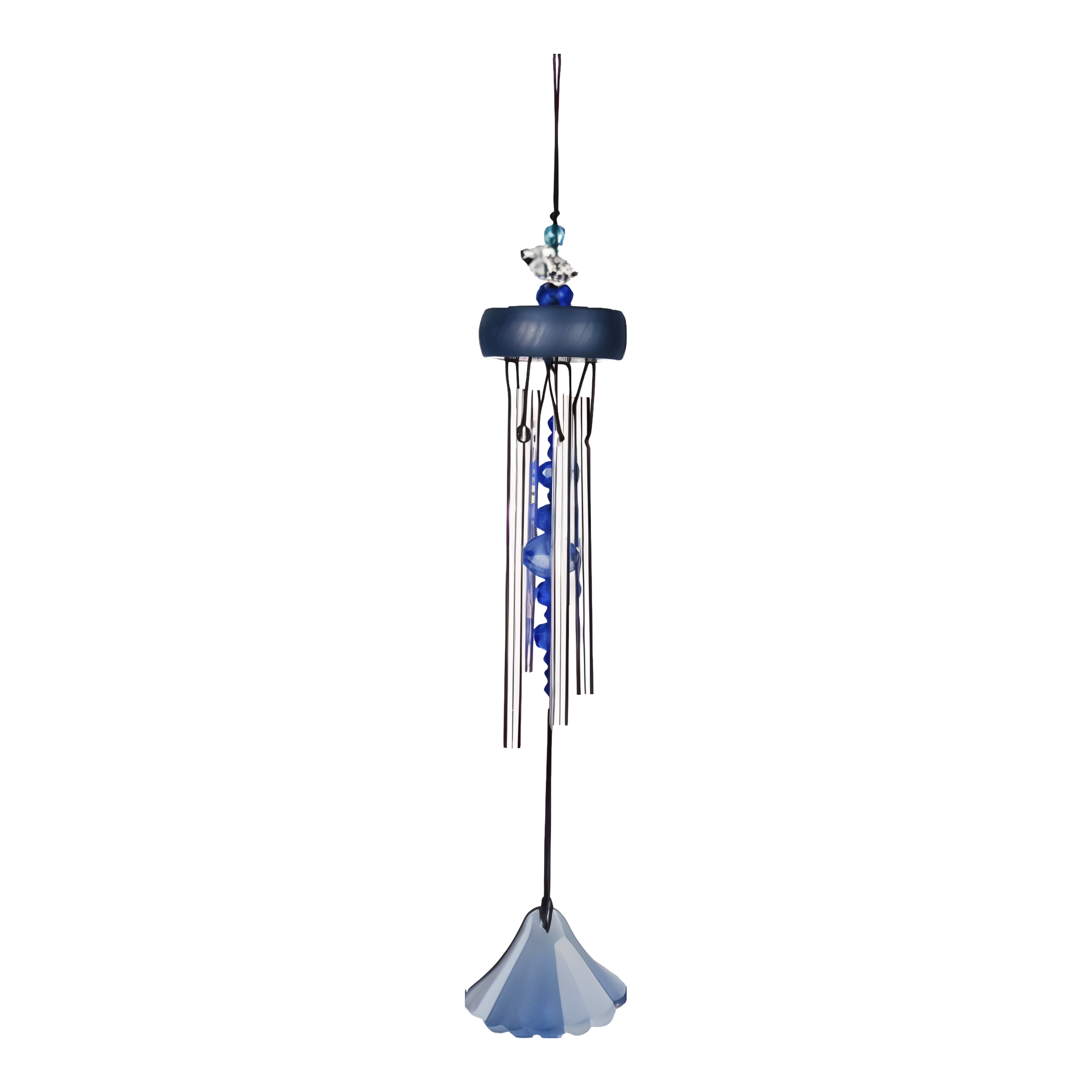 Woodstock Windchimes Gem Drop Chimes Sapphire Wind Chimes