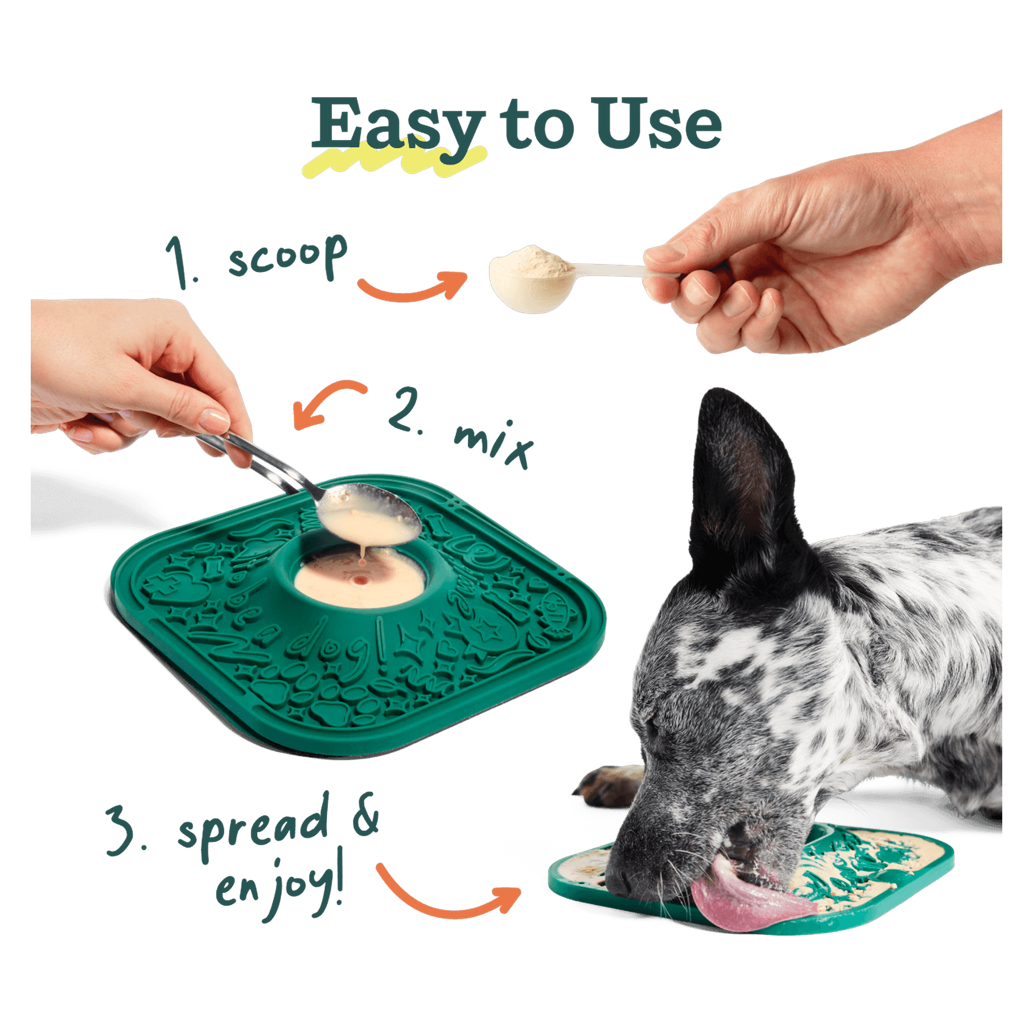 Woof Bacon & Cheese LickMix spread on a Woof LickMat