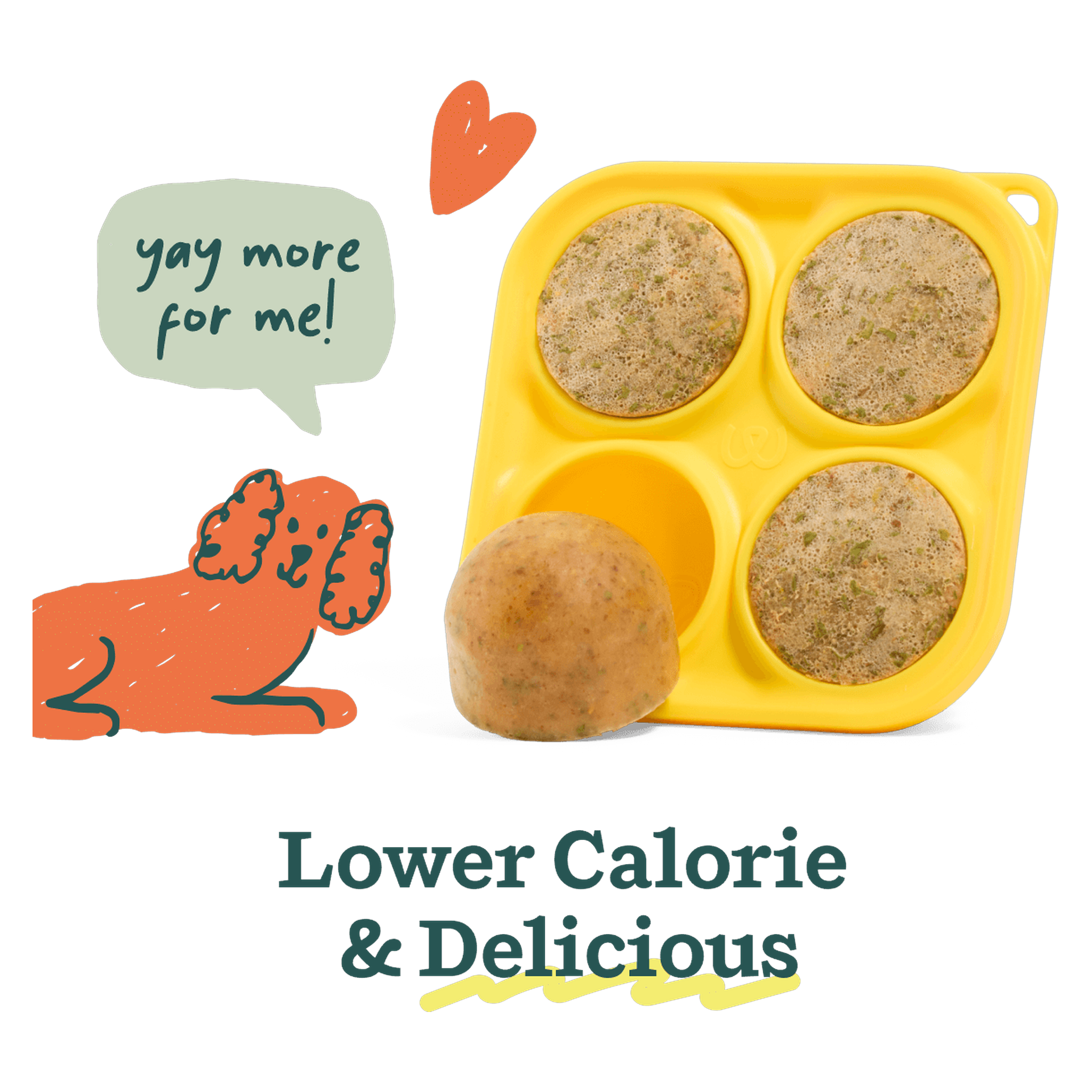 How to use Woof Bacon & Cheese Pupsicle Mix: mix with water, freeze, drop in the Pupsicle