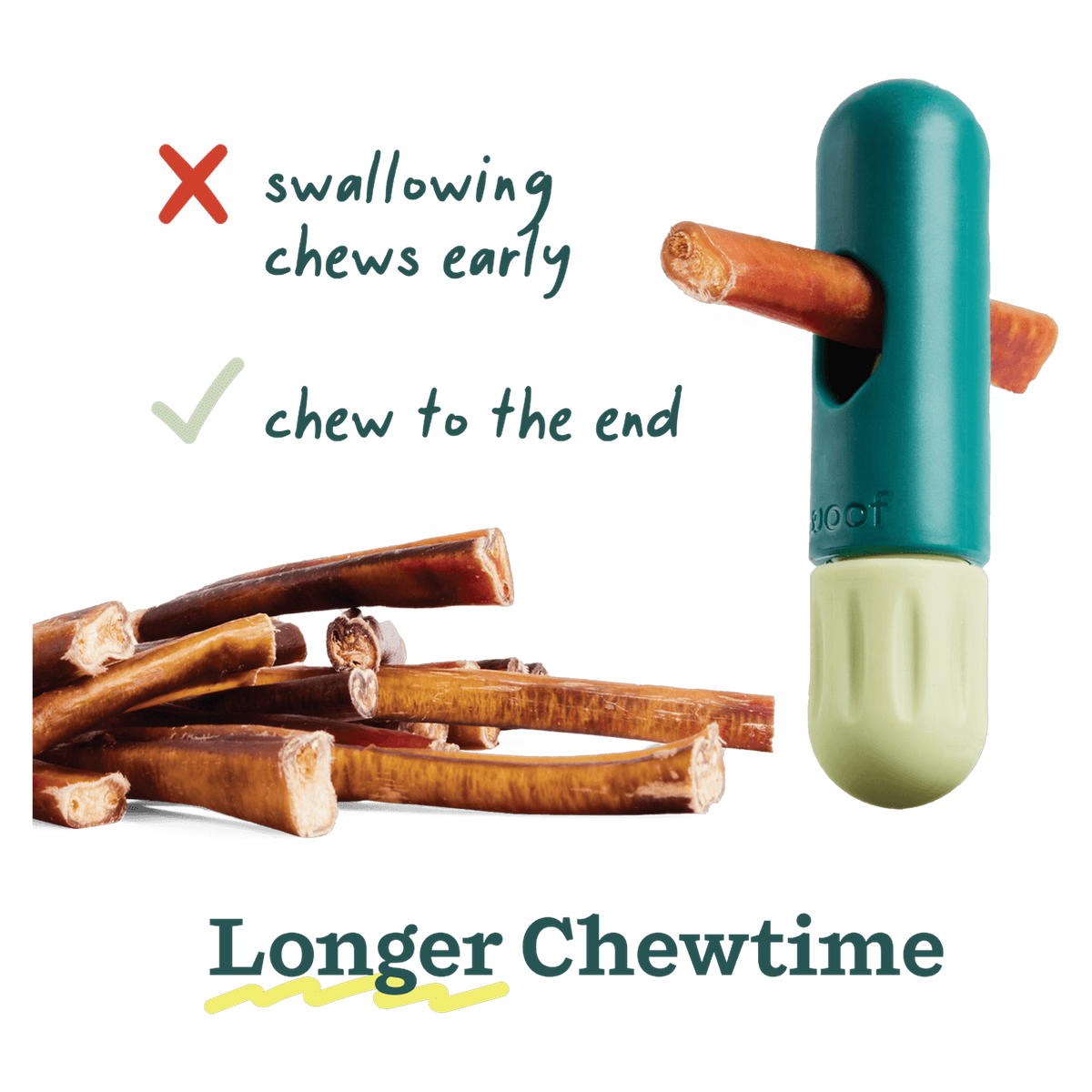 Woof BullySafe makes bully sticks safer and longer lasting