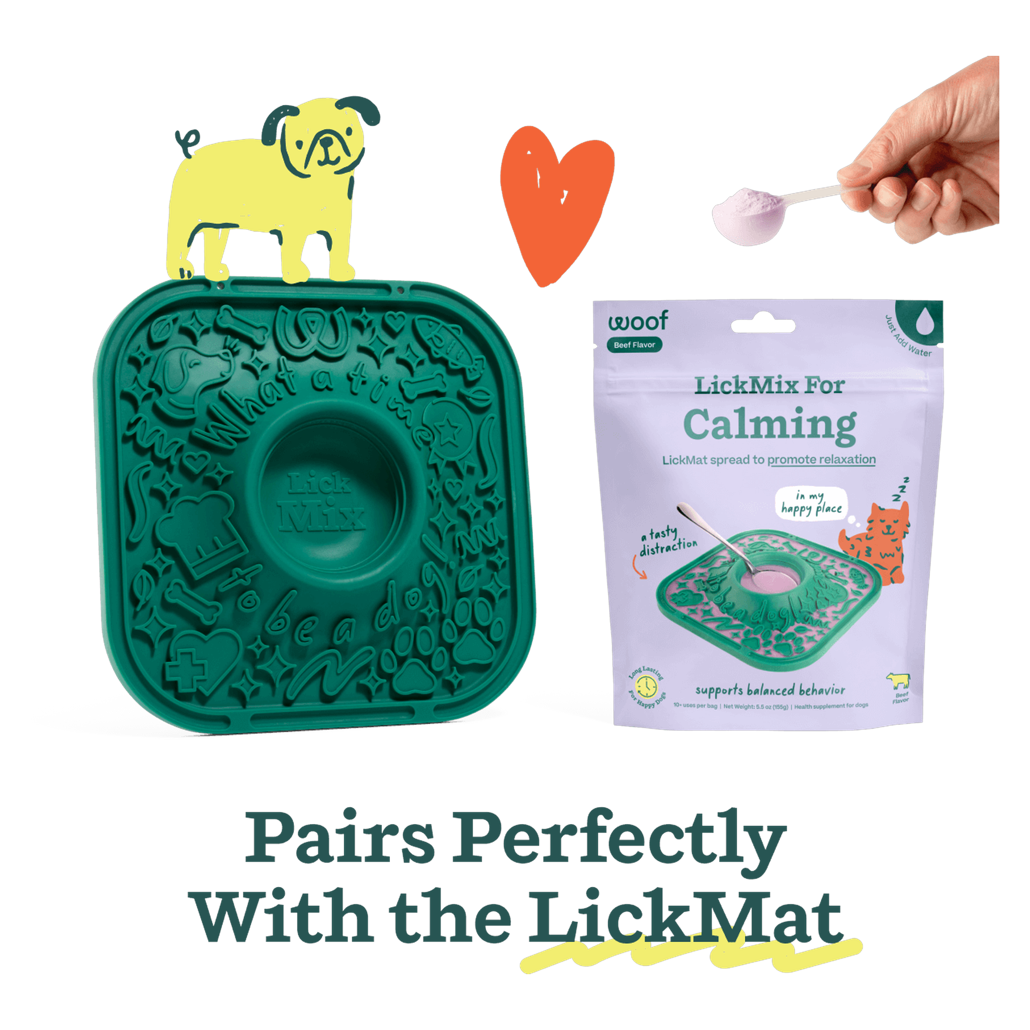 Woof Calming LickMix ingredients