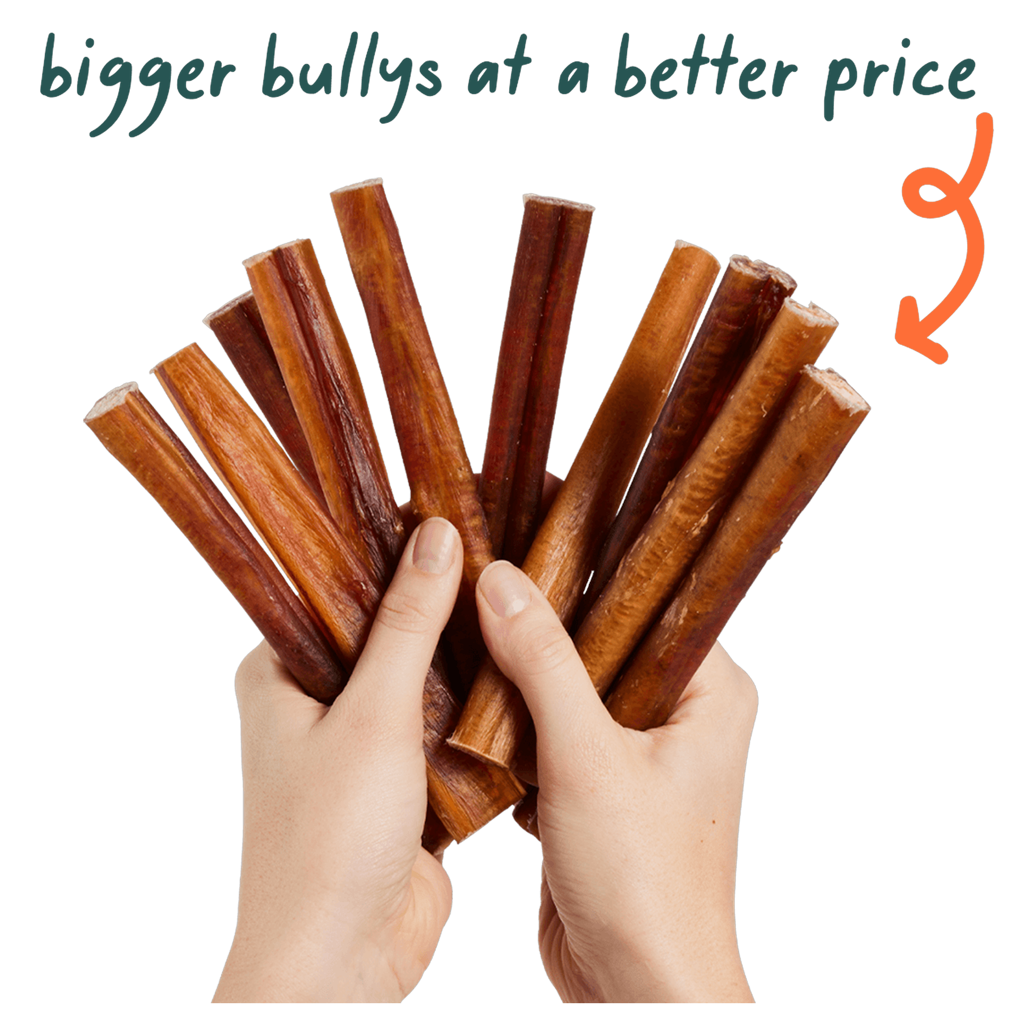 Woof sources bully sticks direct from free-range, grass-fed suppliers