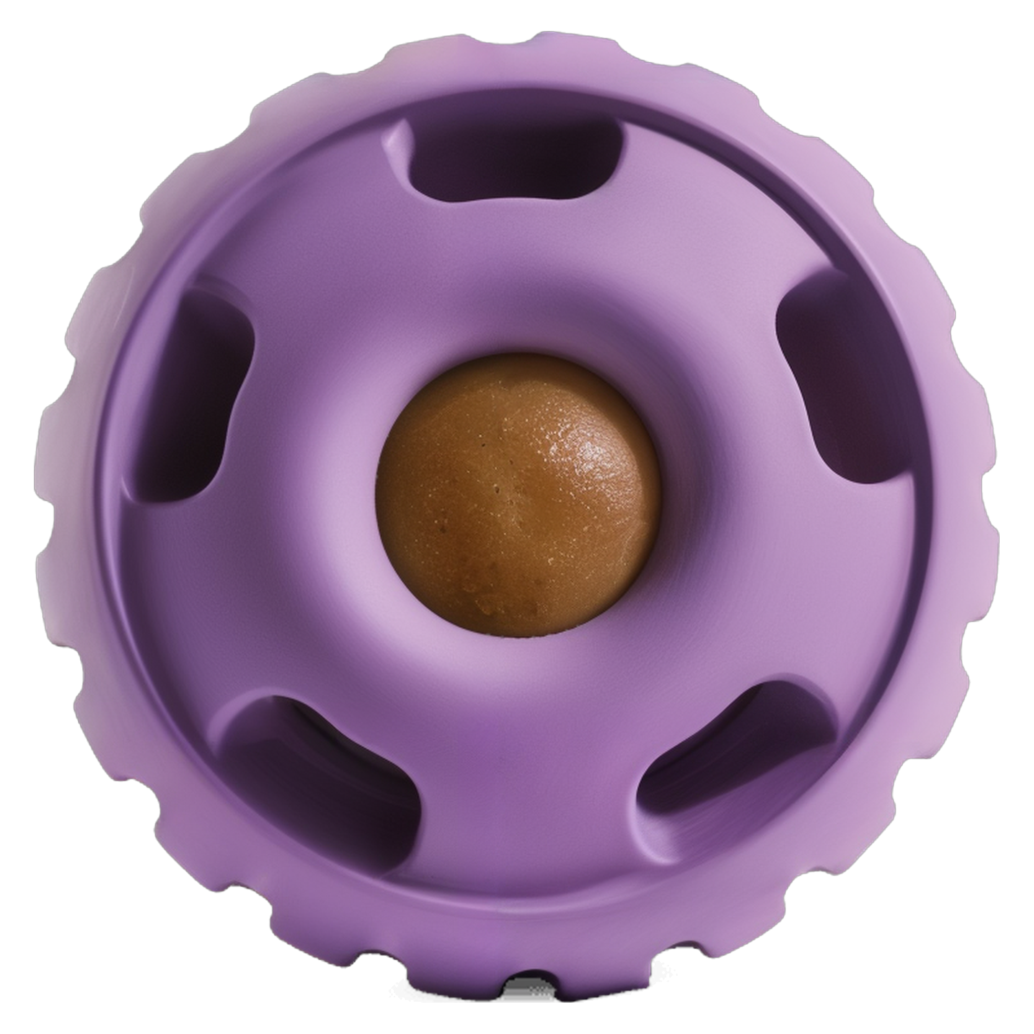 Woof Pupsicle treat-dispensing dog toy in Lavender, Large (25-75 LBS)