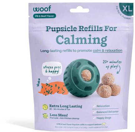 Woof XL Pupsicle Calming Pops 12 oz for dogs