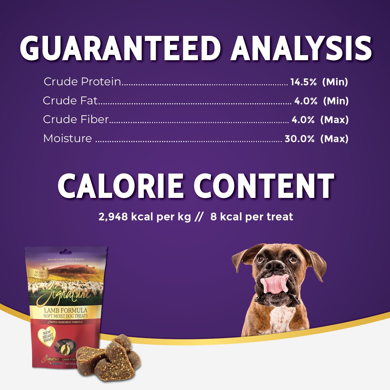 Zignature Lamb Formula Soft Moist Dog Treats — product highlights tile 5