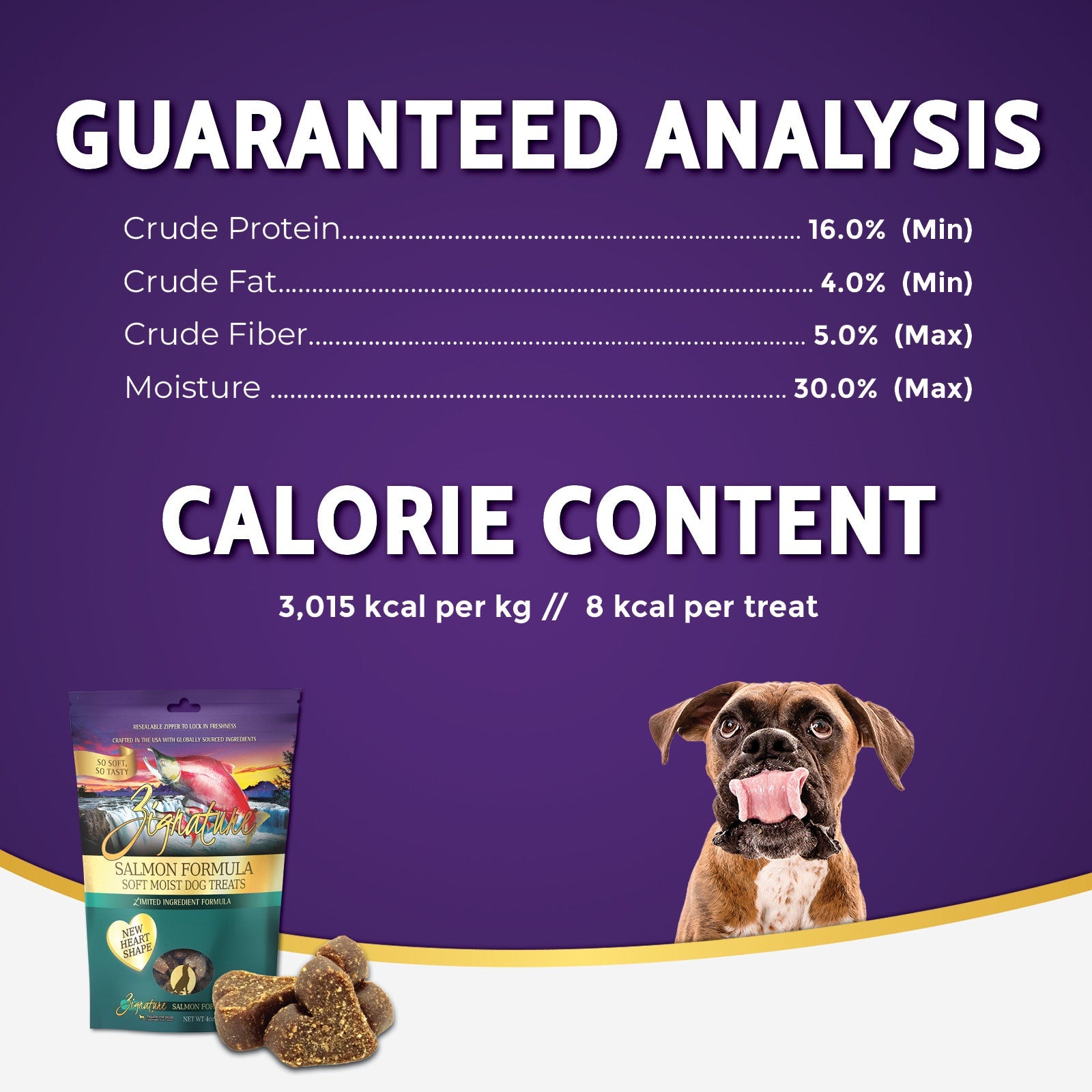 Zignature Salmon Formula Soft Moist Dog Treats — product highlights tile 5
