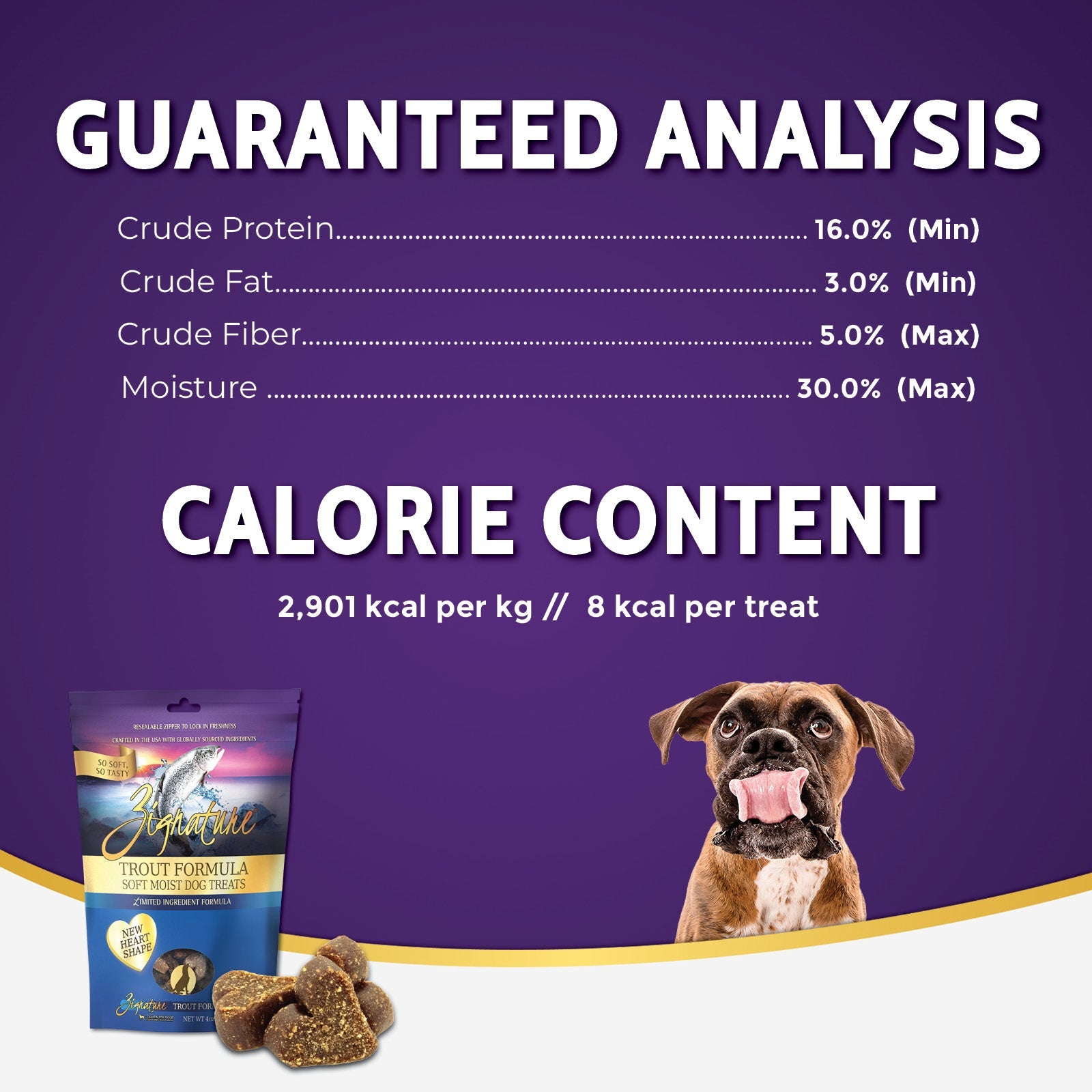 Zignature Trout Formula Soft Moist Dog Treats — product highlights tile 5
