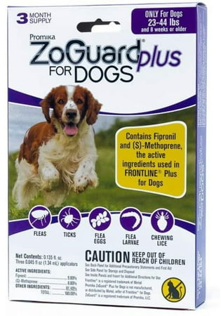 ZoGuard Plus Flea and Tick Prevention for Medium Dogs