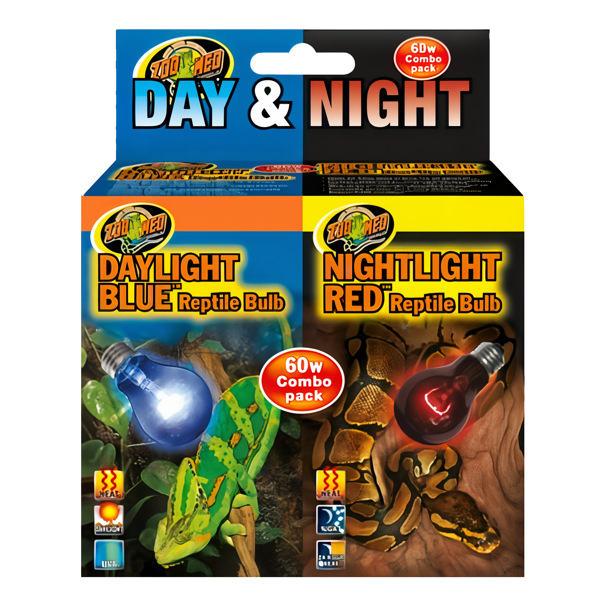 Zoo Med Day & Night Reptile Bulbs Combo Pack